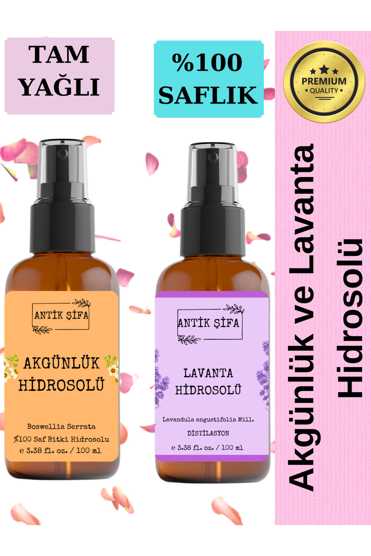 Akgünlük Suyu ve Lavanta Suyu (100ml+100ml) - Doğal Ak günlük, Sığla ve Lavanta Hidrosolü — akgünlükLavanta — تصویر 4 از 6
