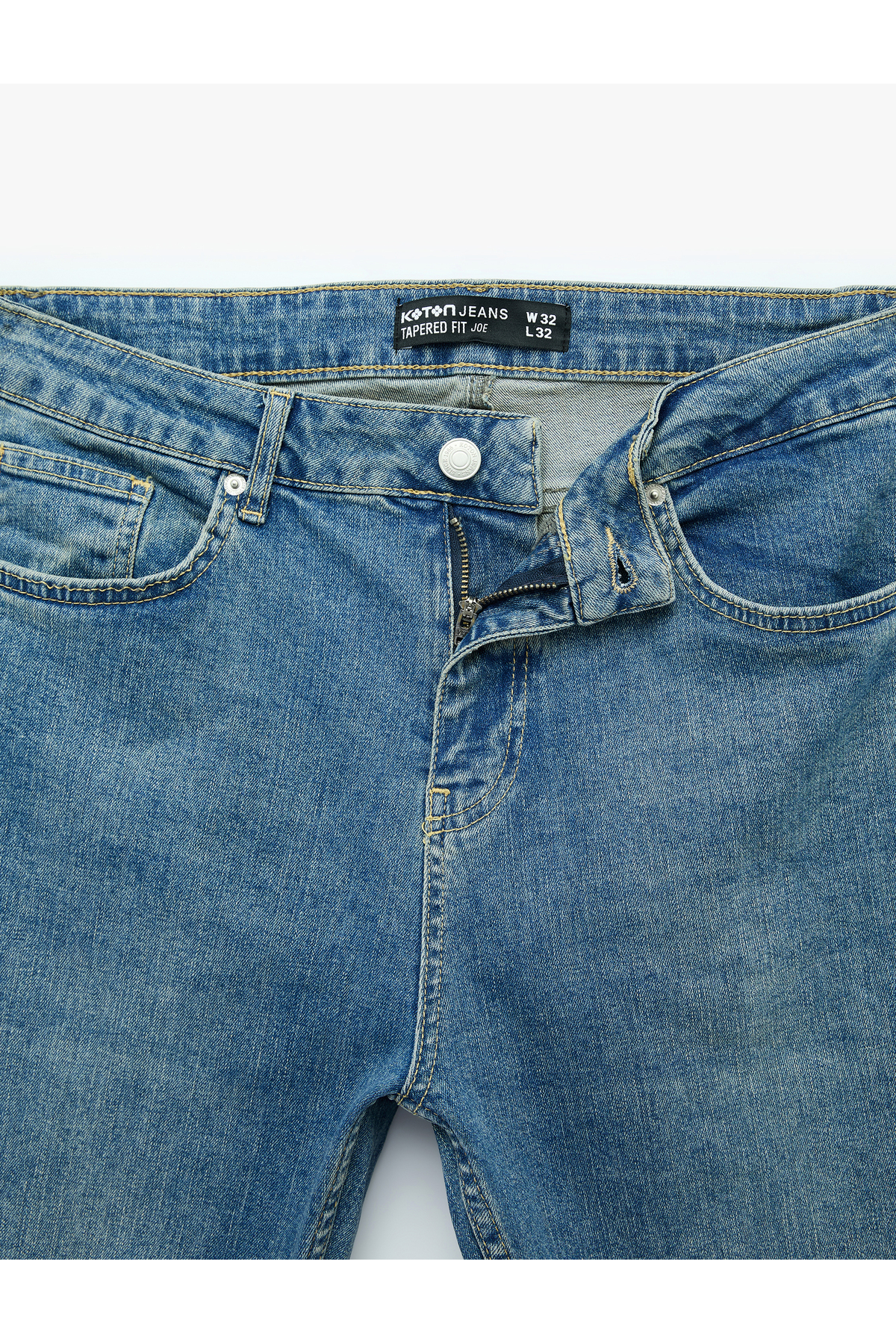 Koton Regular Fit Normal Bel Cepli Tapered Jean Pantolon - Joe Jean görsel 8