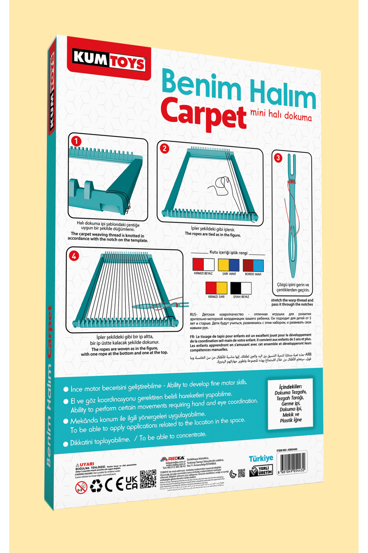 Kumtoys Benim Halım - Mini Halı Dokuma- Carpet- Iş Eğitimi fotoğrafı 3 (önizleme)