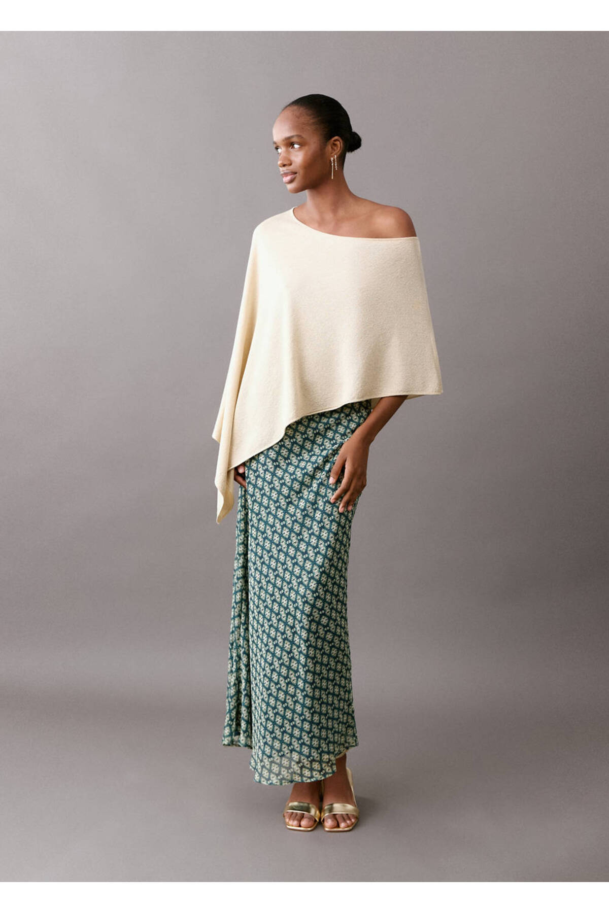 MANGO Teen  Asimetrik triko panço - Görsel 2