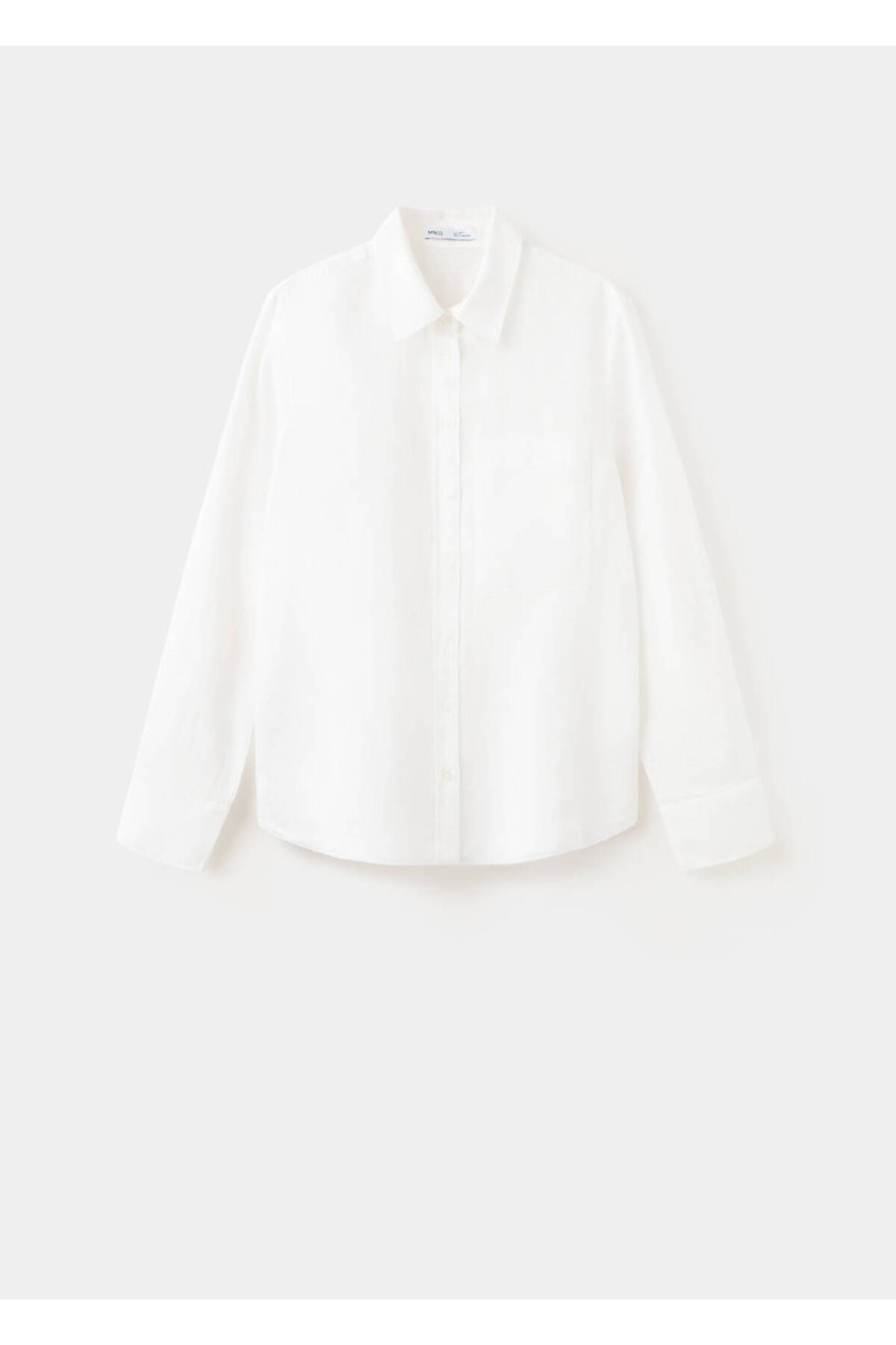 MANGO  Cepli keten gömlek - Görsel 3