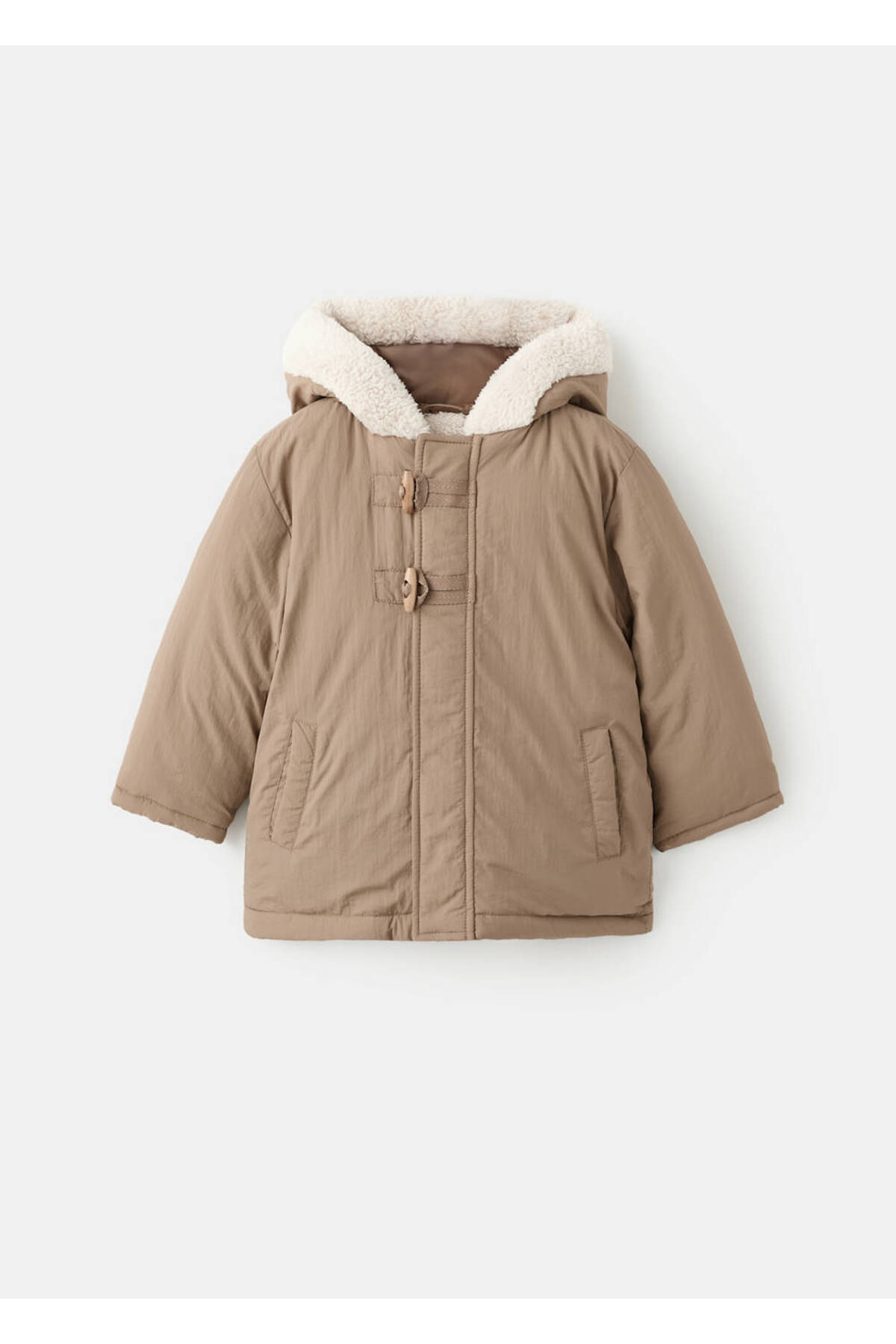 MANGO Baby Kapüşonlu düğmeli anorak fotoğrafı 2 (önizleme)