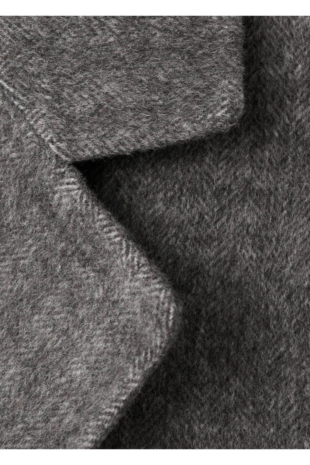 MANGO  Kruvaze yün palto - Görsel 5