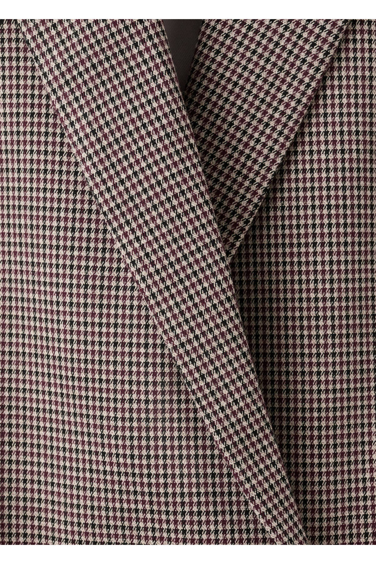 MANGO  Mikro kazayağı desenli çift düğmeli blazer ceket - Görsel 5