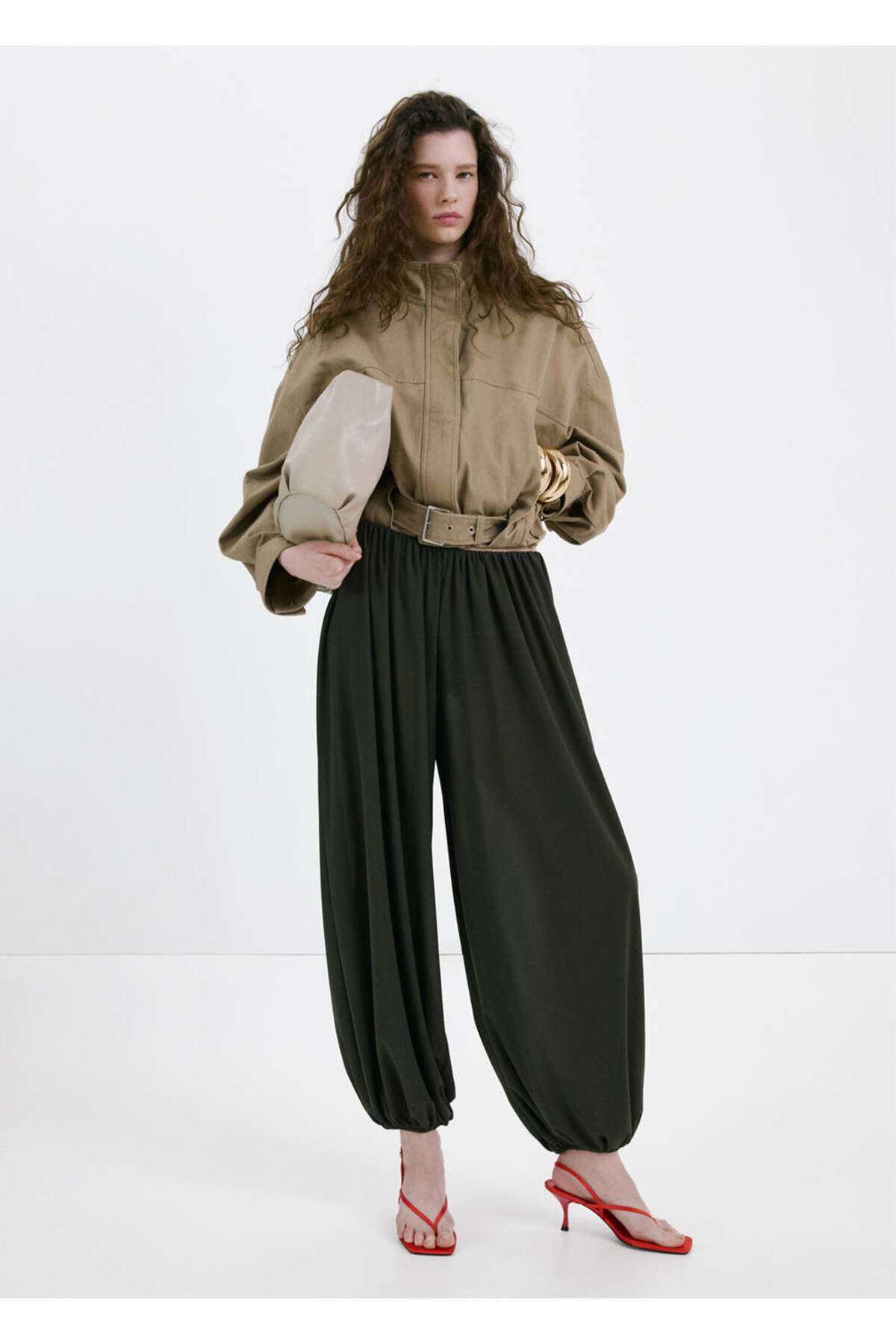 MANGO  Oversize cepli denim mont - Görsel 2