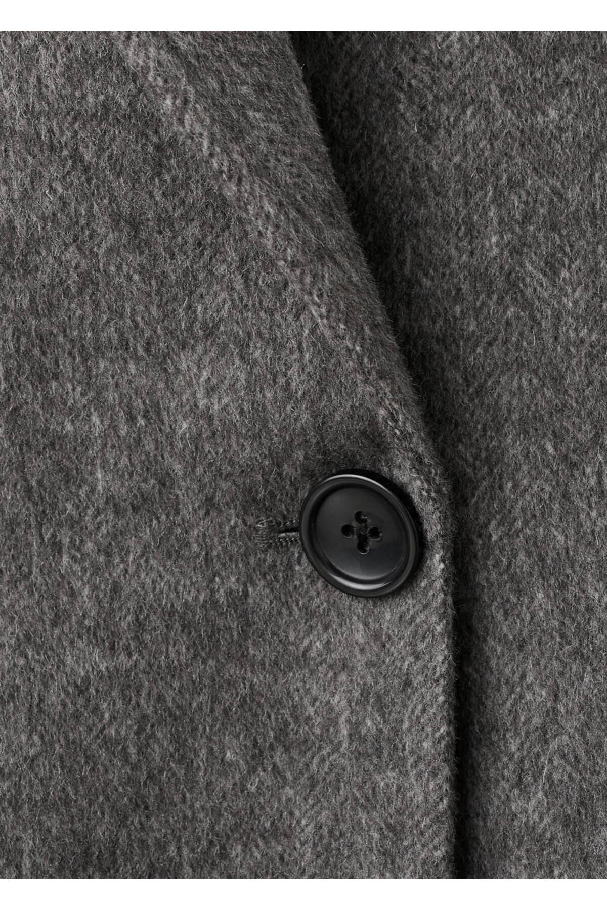 MANGO  Kruvaze yün palto - Görsel 8