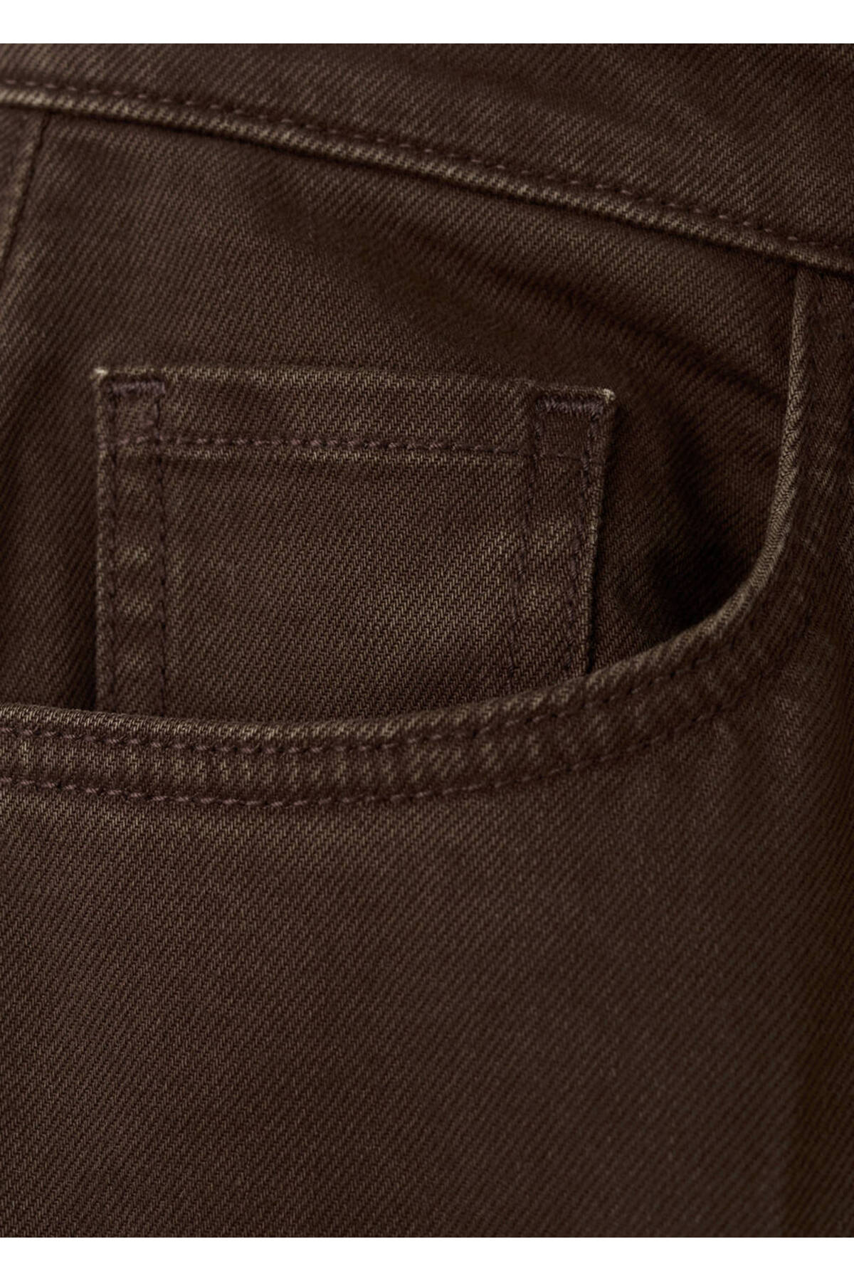 MANGO  Yüksek bel wide leg jean pantolon - Görsel 5