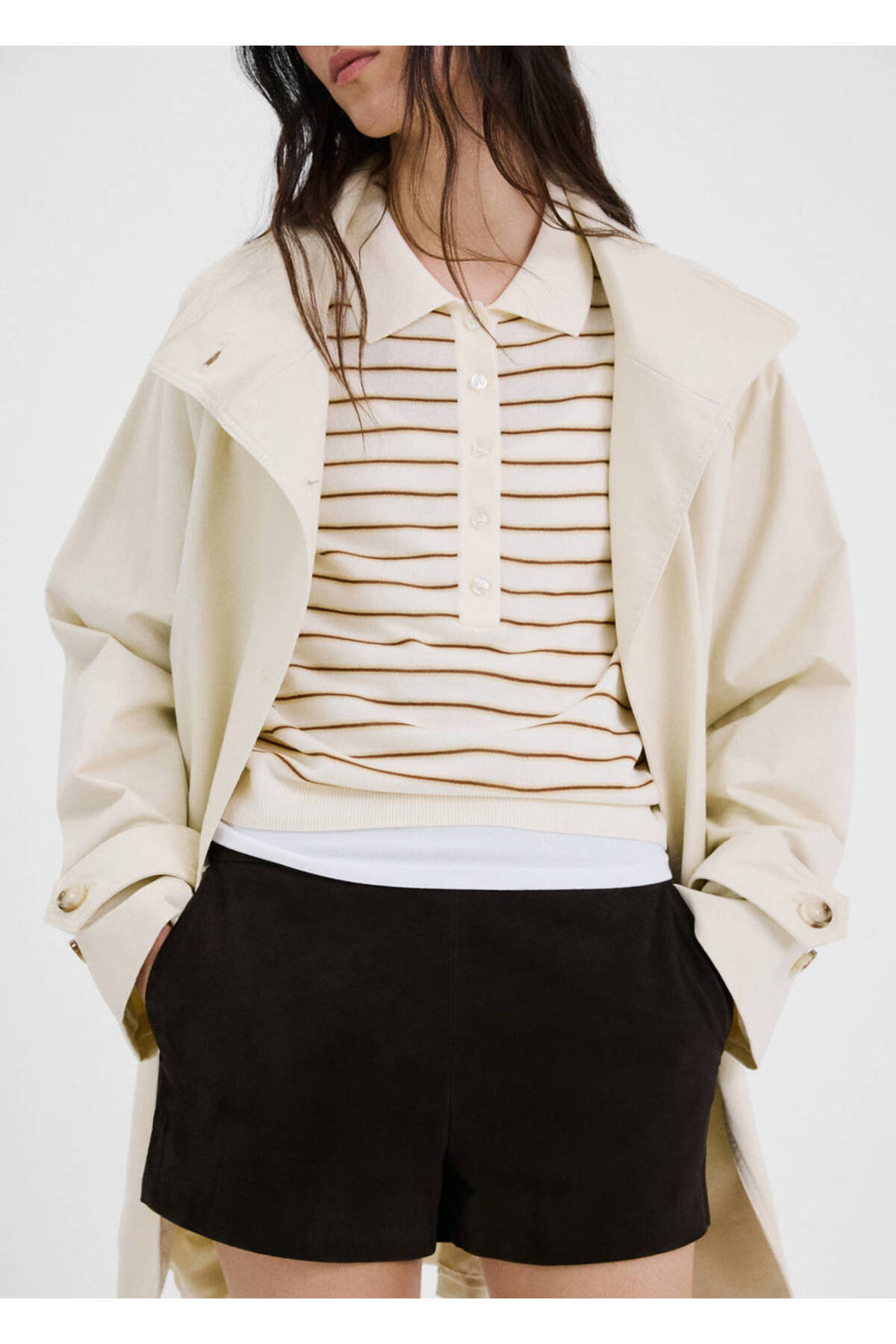 MANGO  Polo yaka kazak - Görsel 8