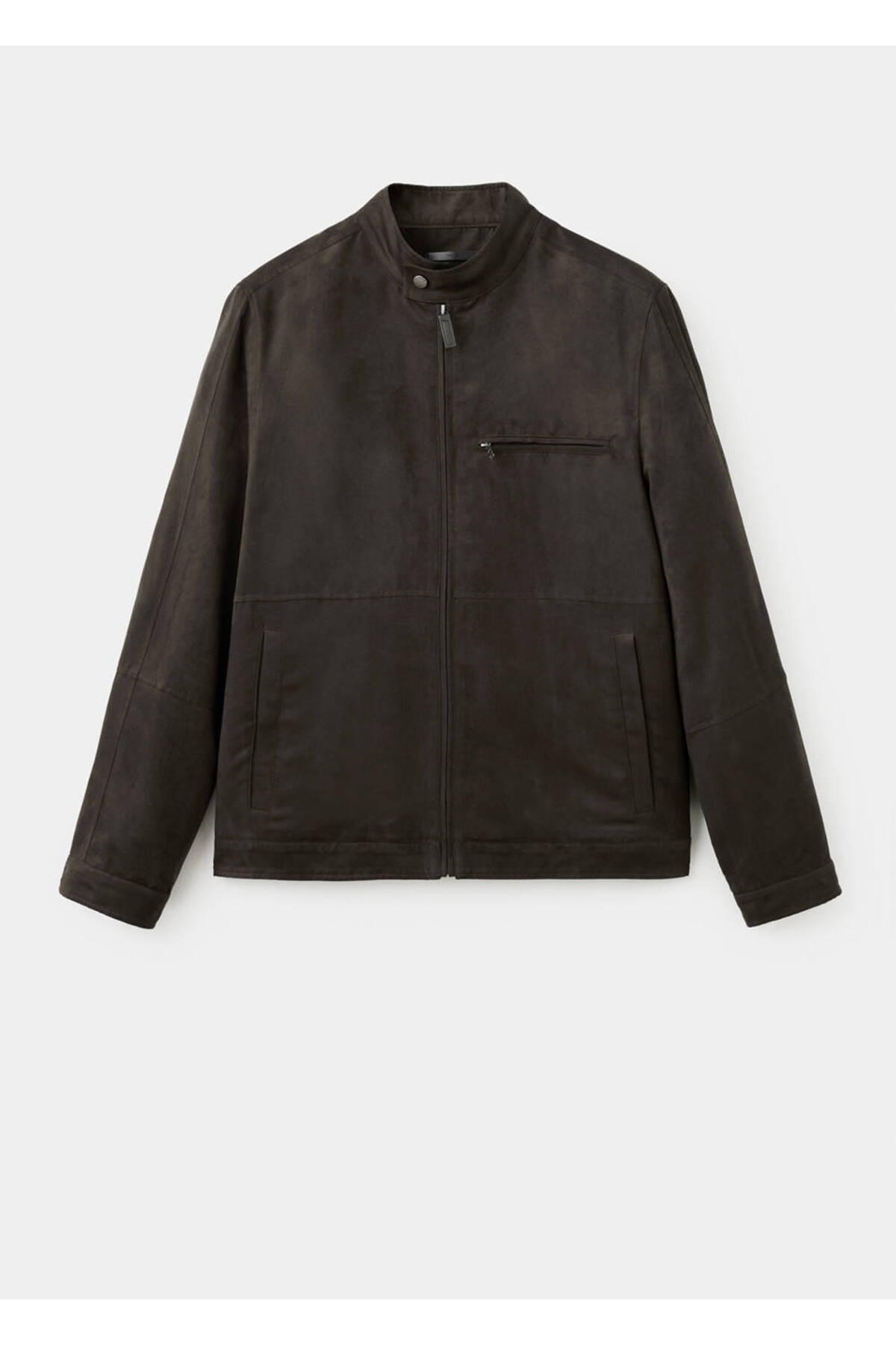 MANGO Man  Suni süet biker ceket - Görsel 3