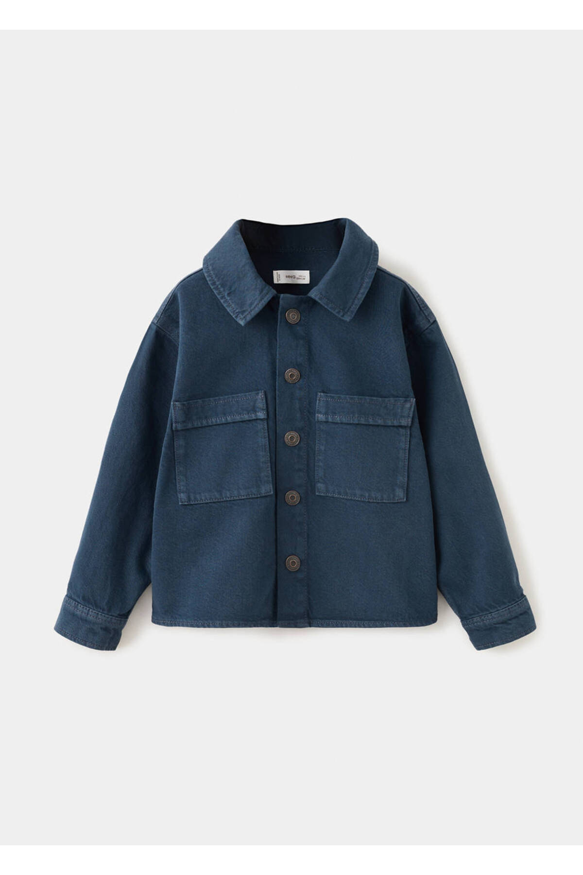 MANGO Baby Kürk yakalı denim mont fotoğrafı 3 (önizleme)
