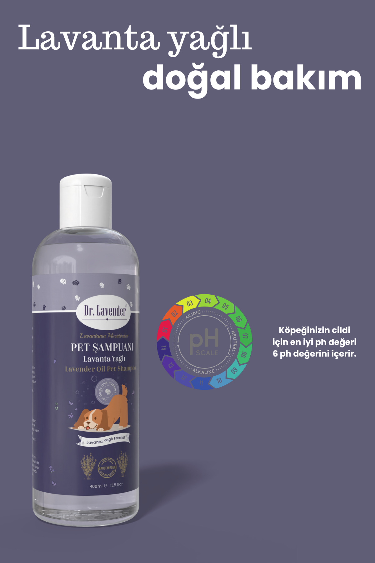 花漾蔷薇　PET Gallipoli Lavender Dr. Lavender Lavanta Yağlı Köpek Şampuanı 400