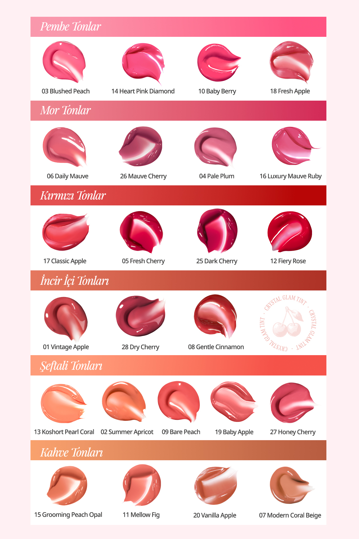 رنگ براق غلیظ غیر چسبنده CLIO Crystal Glam Tint CLIO Crystal Glam Tint (28 عدد گیلاس خشک) — قرمز 111125 — تصویر 8 از 9