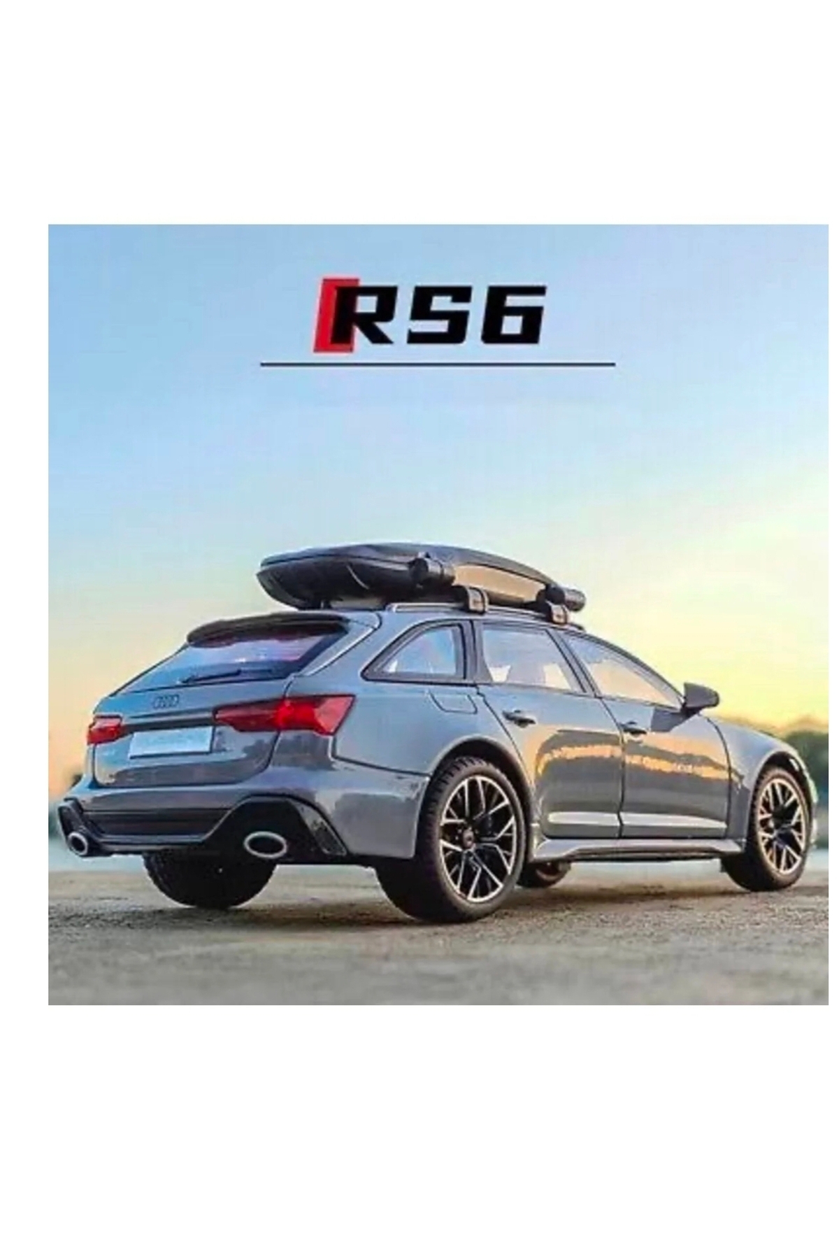 Z1 Home Audi Rs6 Metal Maket Araba 1:24 Gri Birebir Wagon 21cm uzunluğunda fotoğrafı 5 (önizleme)