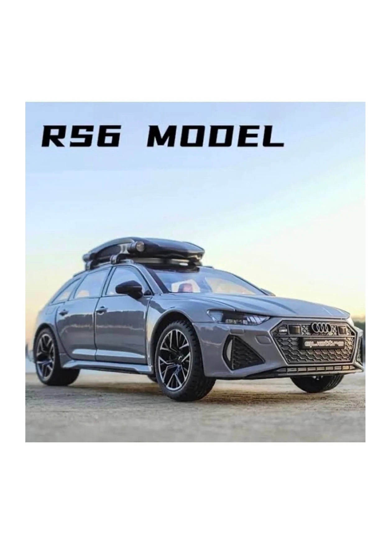 Z1 Home Audi Rs6 Metal Maket Araba 1:24 Gri Birebir Wagon 21cm uzunluğunda fotoğrafı 6 (önizleme)