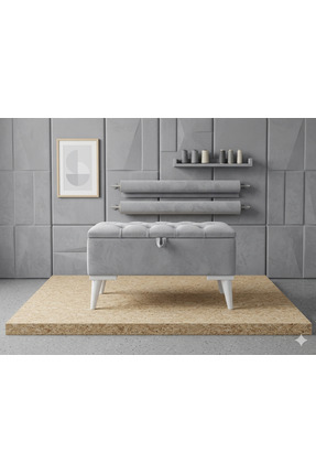 gürel Sandıklı puf bench ayak ucu 65/35 beybifes kumaş