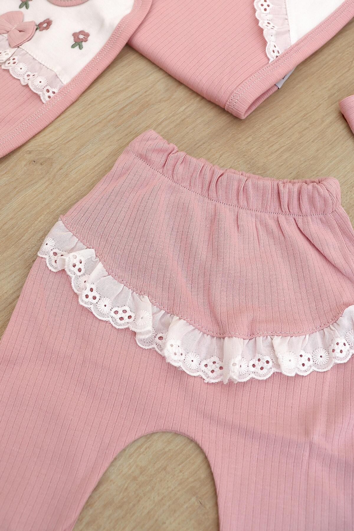 Sitilin Kız Bebek Hastane Çıkışı 10 Yenidoğan Set STL6743 fotoğrafı 7 (önizleme)