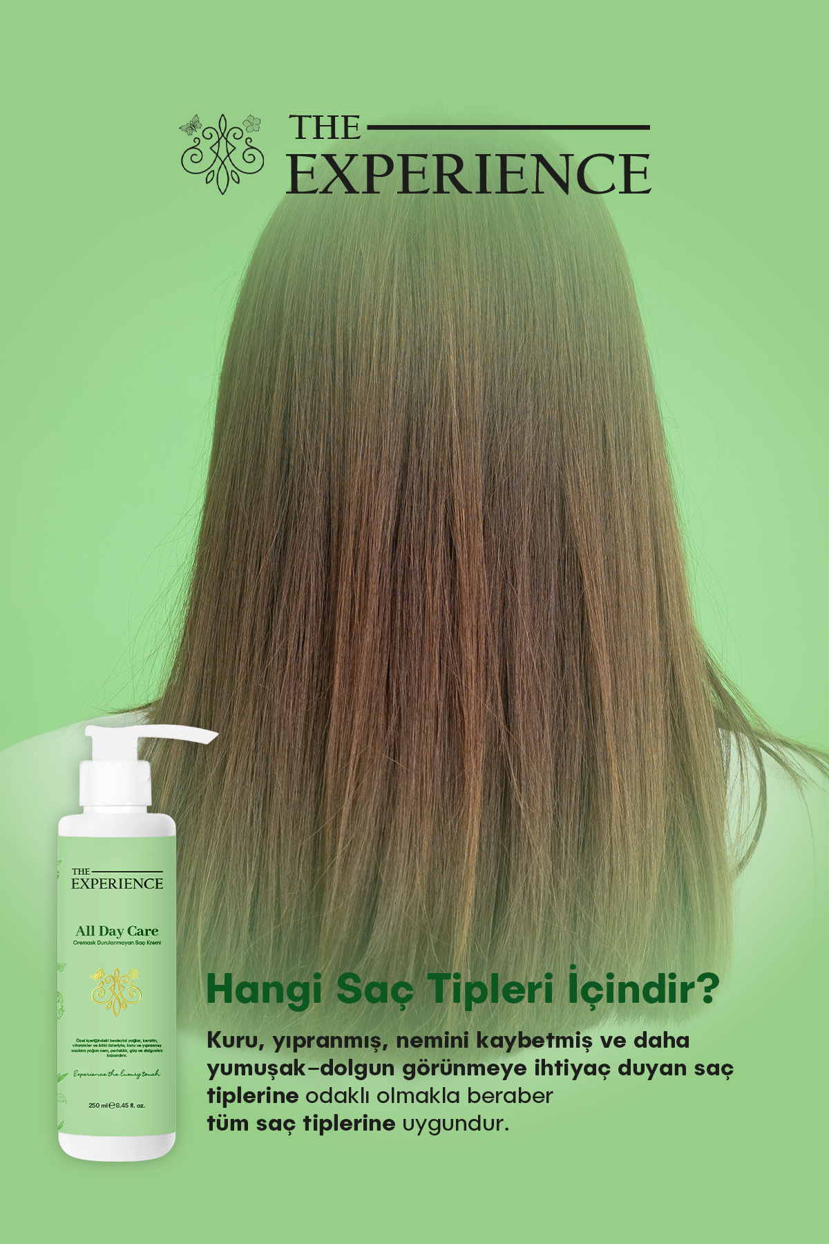 Cremask Durulanmayan Tüm Gün Etkili Saç Kremi 250 ml — EXP-008 — تصویر 5 از 5