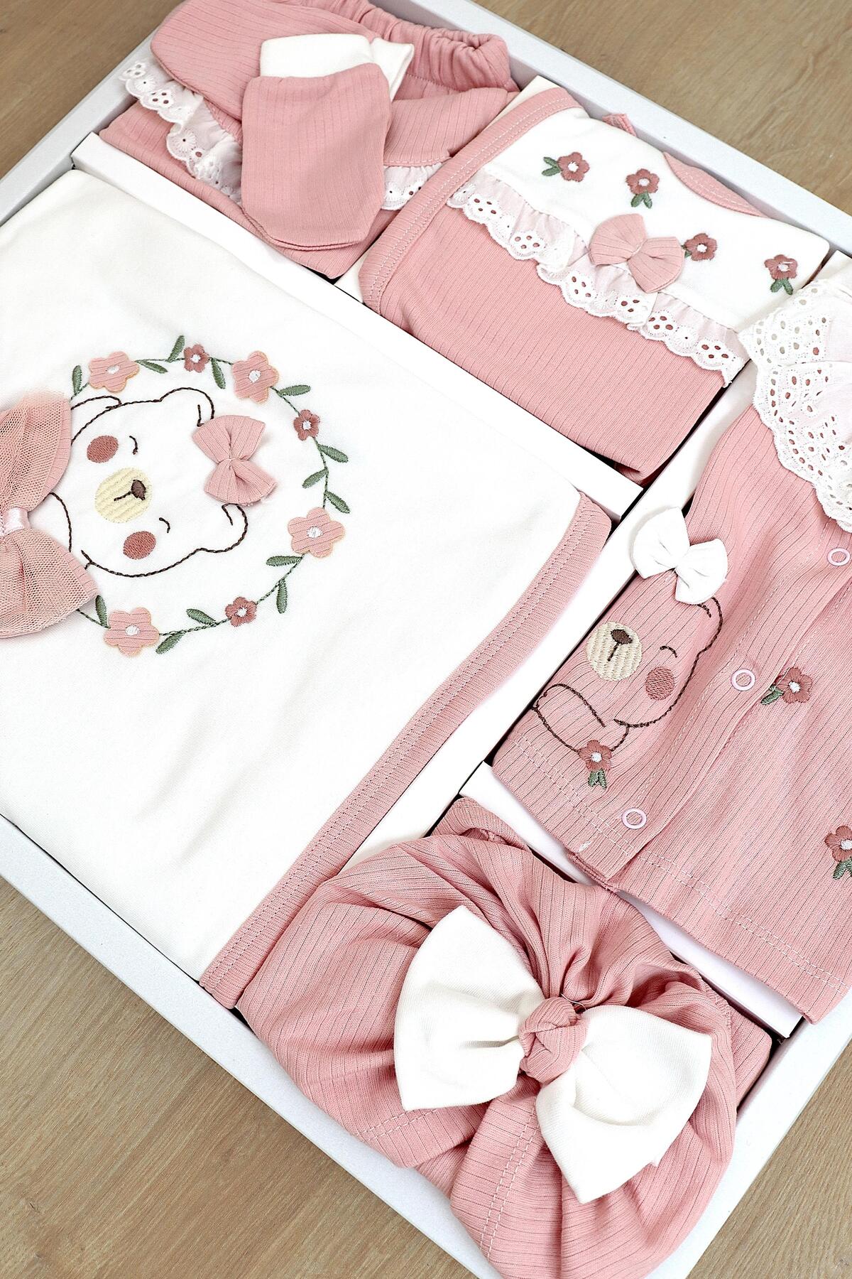 Sitilin Kız Bebek Hastane Çıkışı 10 Yenidoğan Set STL6743 fotoğrafı 3 (önizleme)