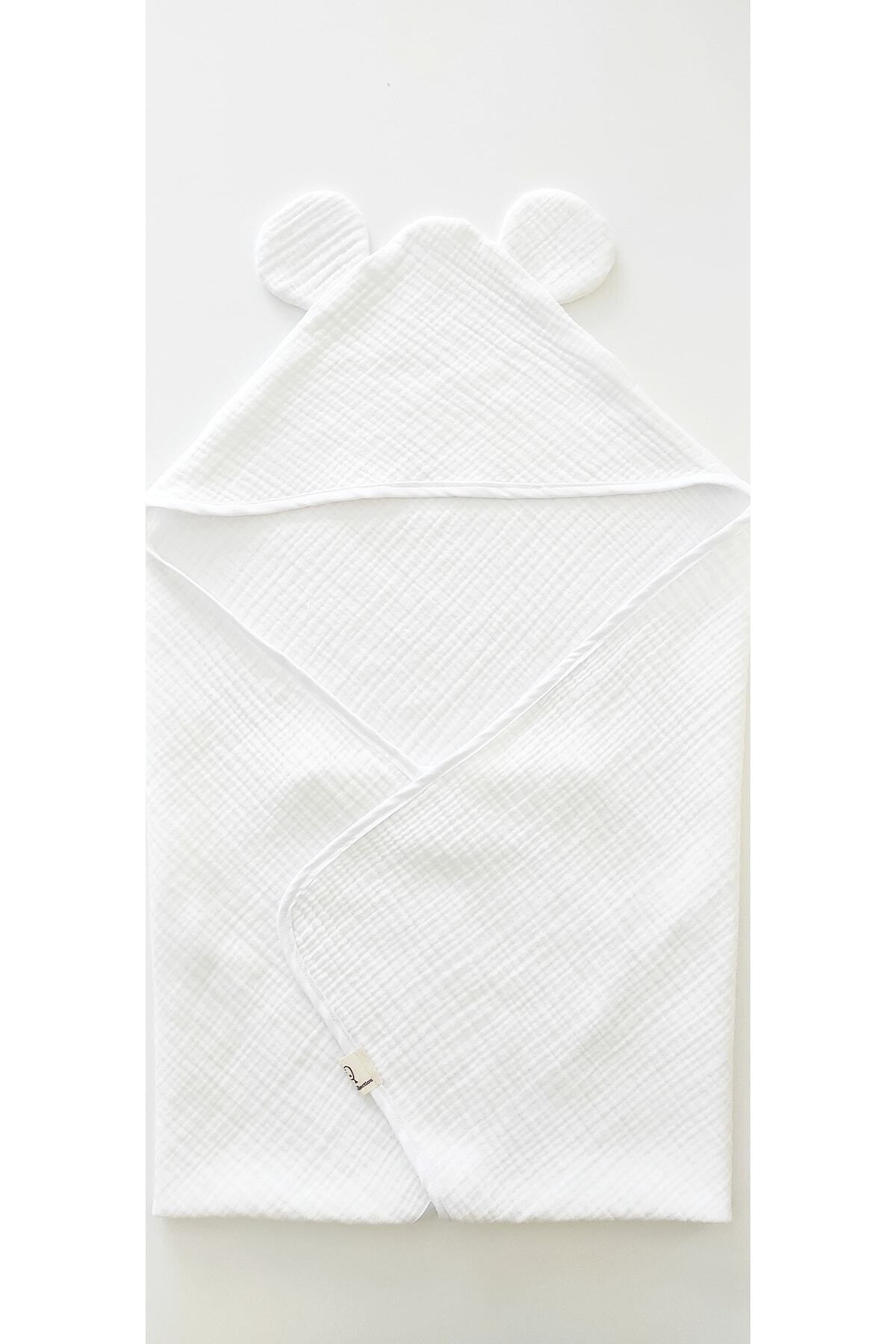 O&G Collection %100 Pamuklu , Organik 4 Katlı Multi Müslin Bebek / Çocuk , Bornoz / Havlu Banyo / Havuz / Deniz fotoğrafı 3 (önizleme)