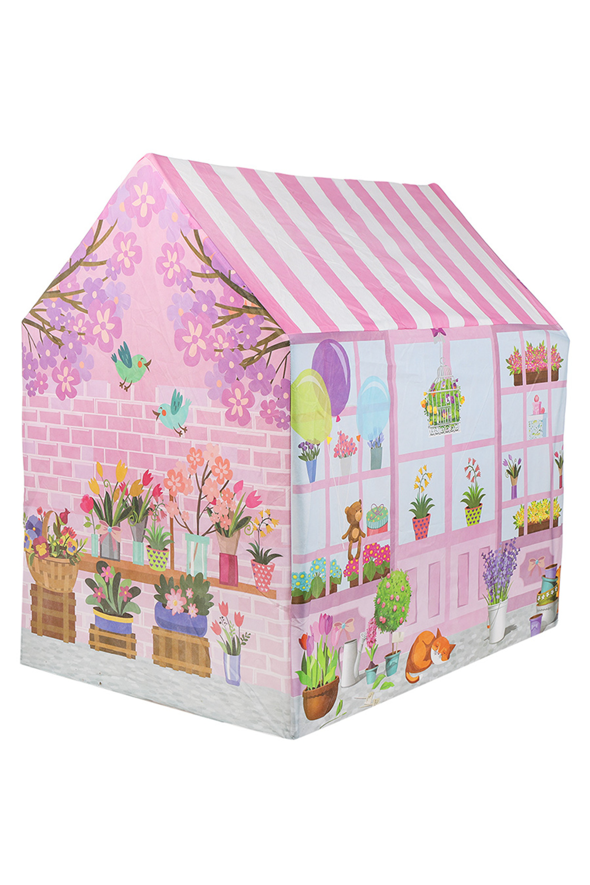 Molie Pembe Çiçekli Kız Çocuk Oyun Evi Katlanabilir ve Eğlenceli Oyun Çadırı fotoğrafı 3 (önizleme)