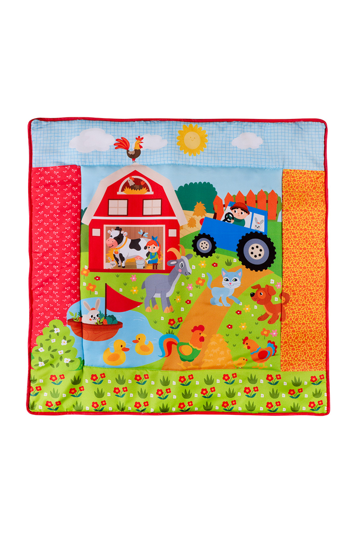 Molie Çiftlik Temalı Bebek Aktivite Halısı Dişlikli Aynalı ve Top Havuzlu fotoğrafı 3 (önizleme)