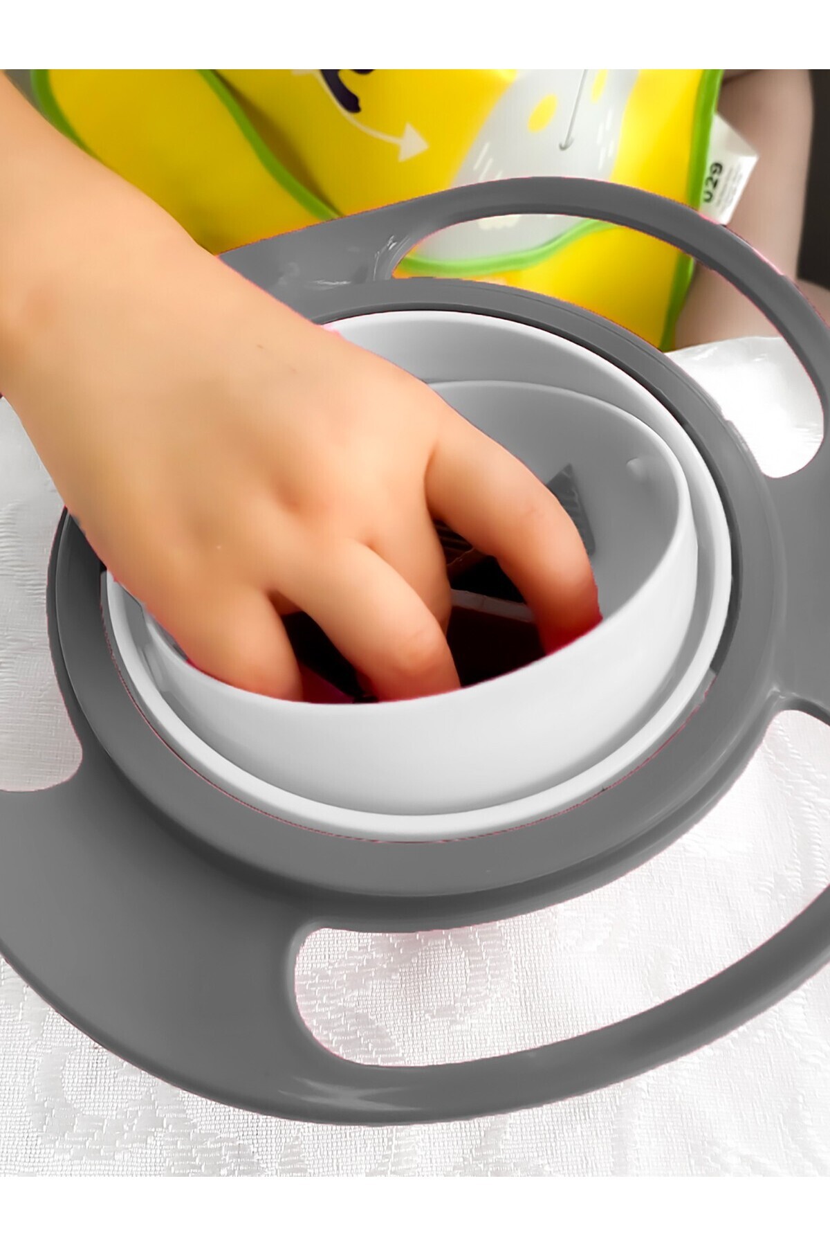 Babyjem Dokulmeyen Tabak - Gri fotoğrafı 6 (önizleme)