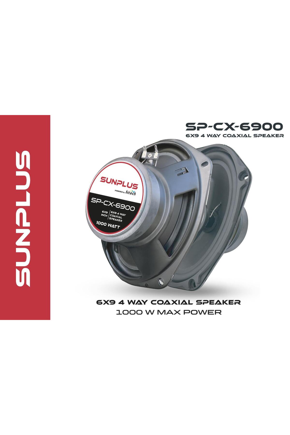 Sunplus CX-6900 6x9 4 Yollu Koaksiyel Hoparlör (2 Adet / Takım