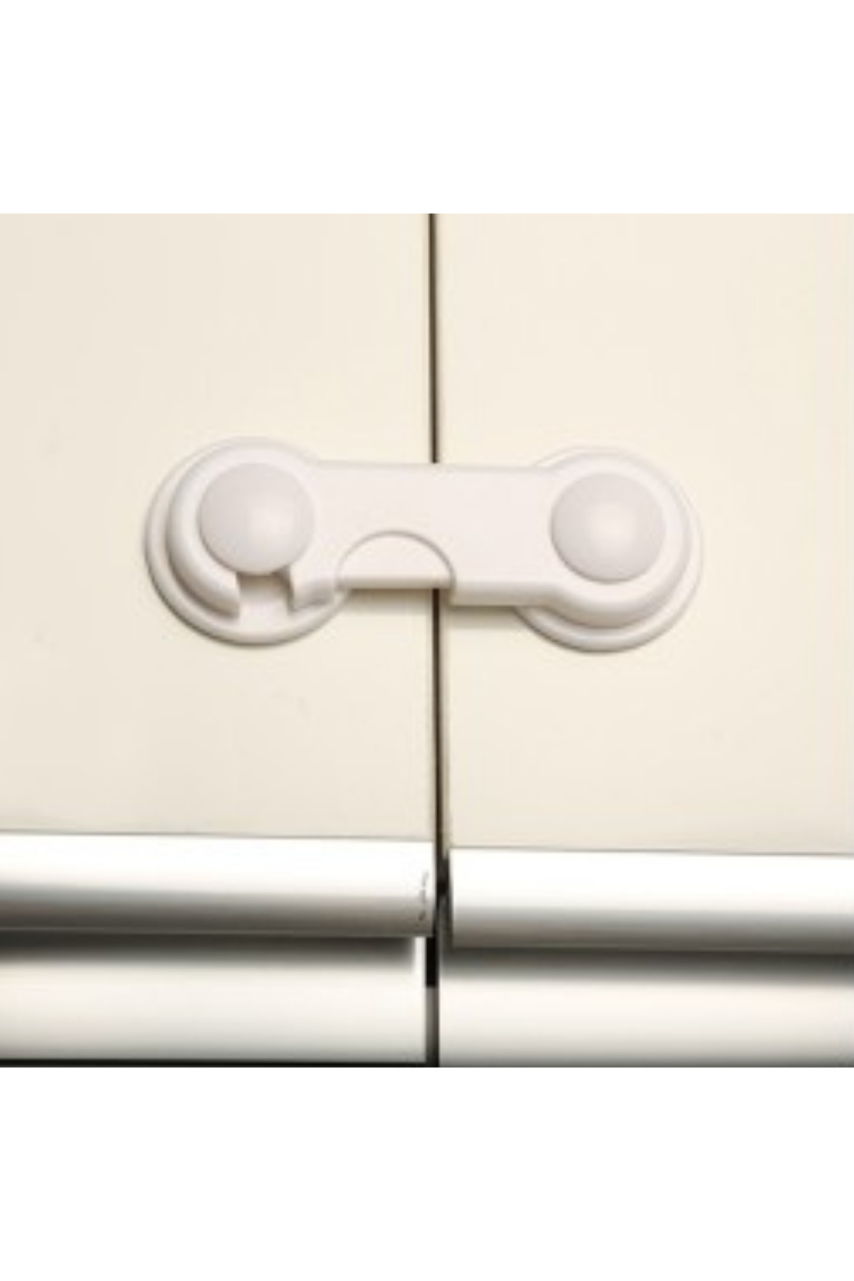 Miningaa 2 Adet Montajsiz Çift Kapaklı Dolap Kilidi Bebek Koruyucu Ve Kilit Bebek Güvenlik Kiti fotoğrafı 7 (önizleme)