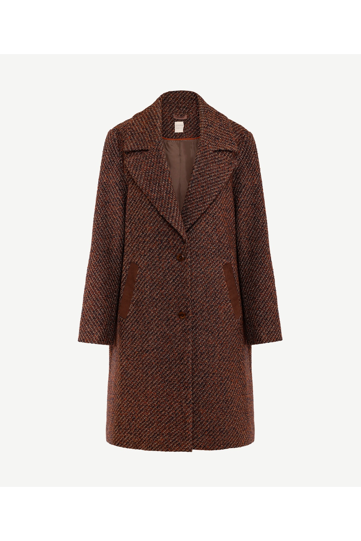 Yargıcı  Regular Ceket Yaka Uzun Kol Palto - Görsel 6