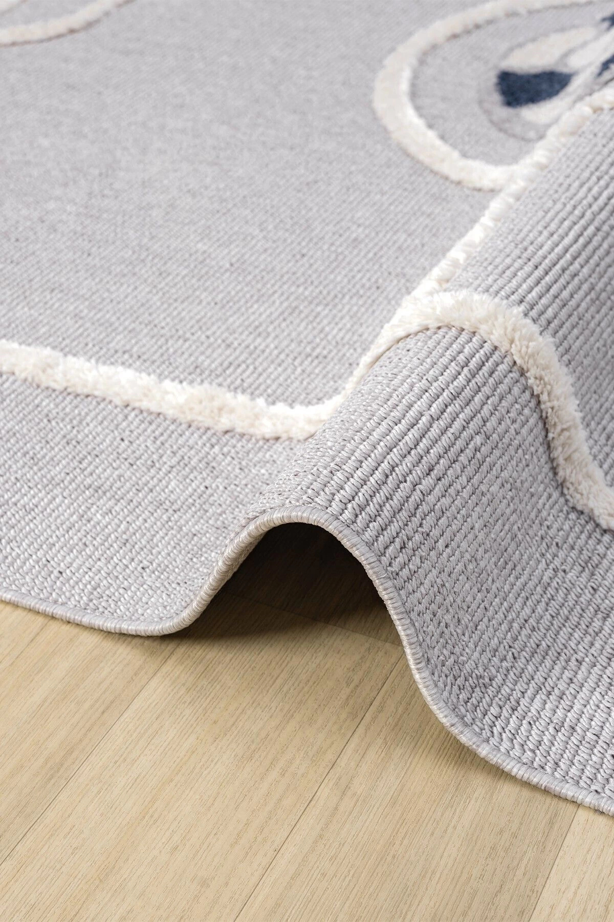 Eliz Home Futbol Sahası Gri Halı Yumuşak Bukleli Dokuma Halı Bebek Odası Çocuk Odası Genç Odası Halısı 15 fotoğrafı 4 (önizleme)