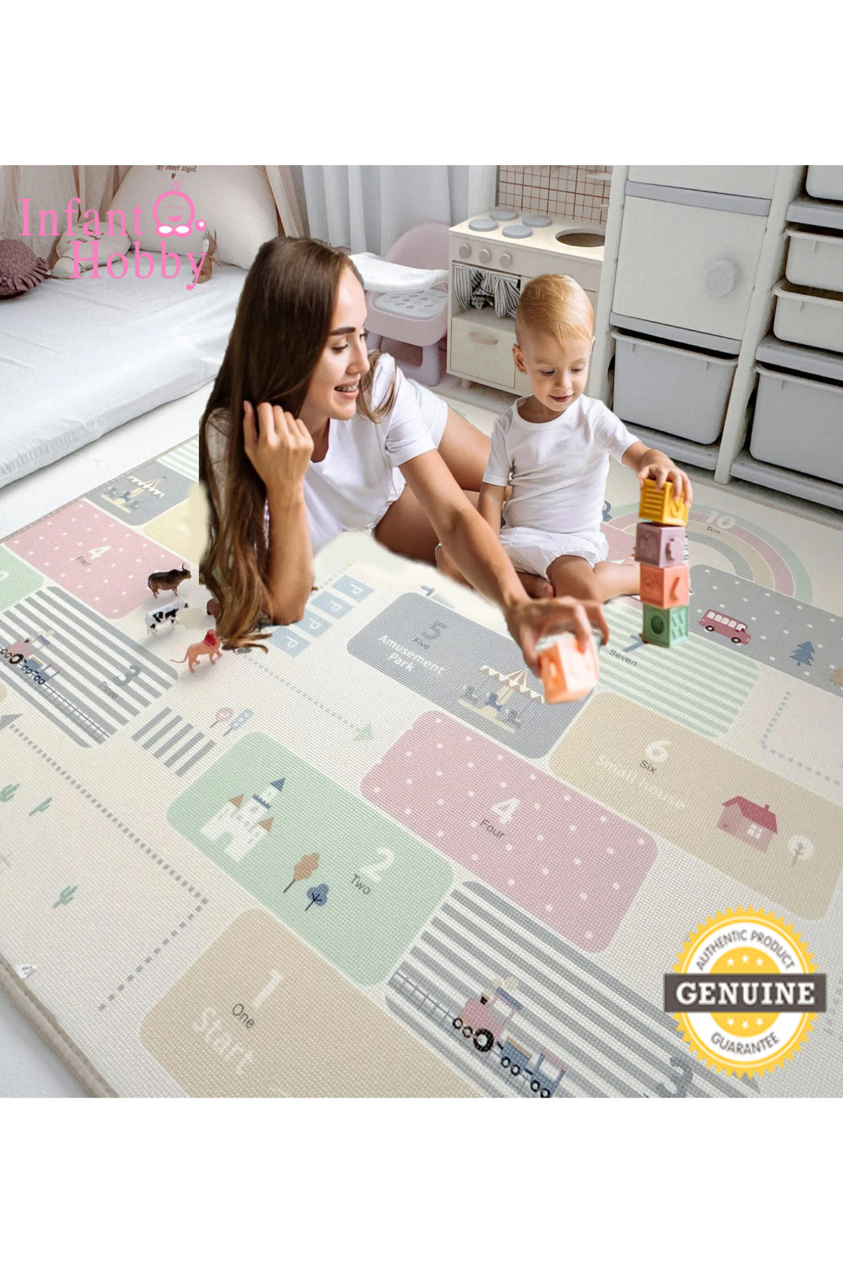 İnfant Hobby My Zoo Time Premium Katlanabilir Oyun Matı fotoğrafı 4 (önizleme)
