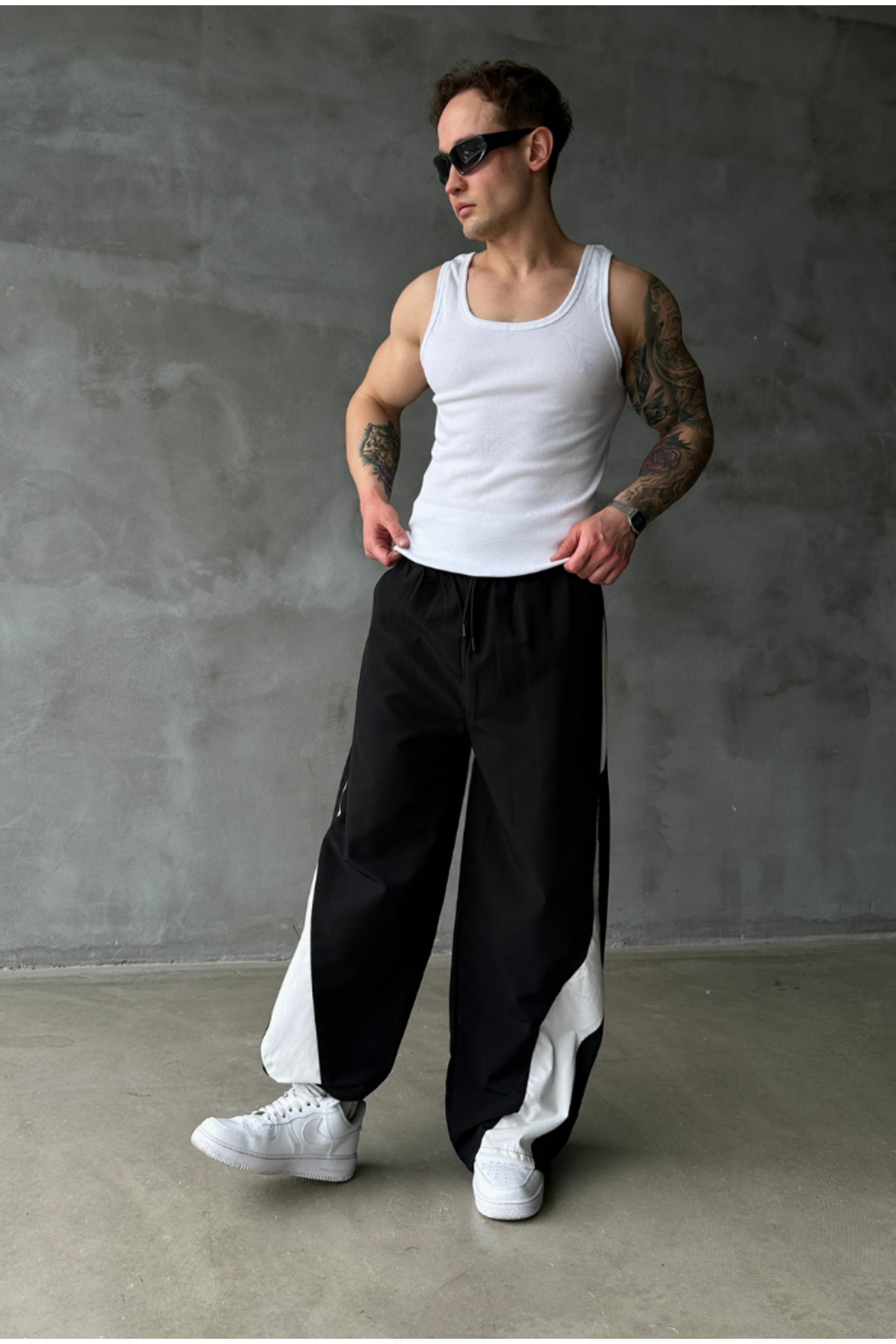 cezstudio Extra Baggy Stoper Paraşüt Eşofman Altı görsel 5