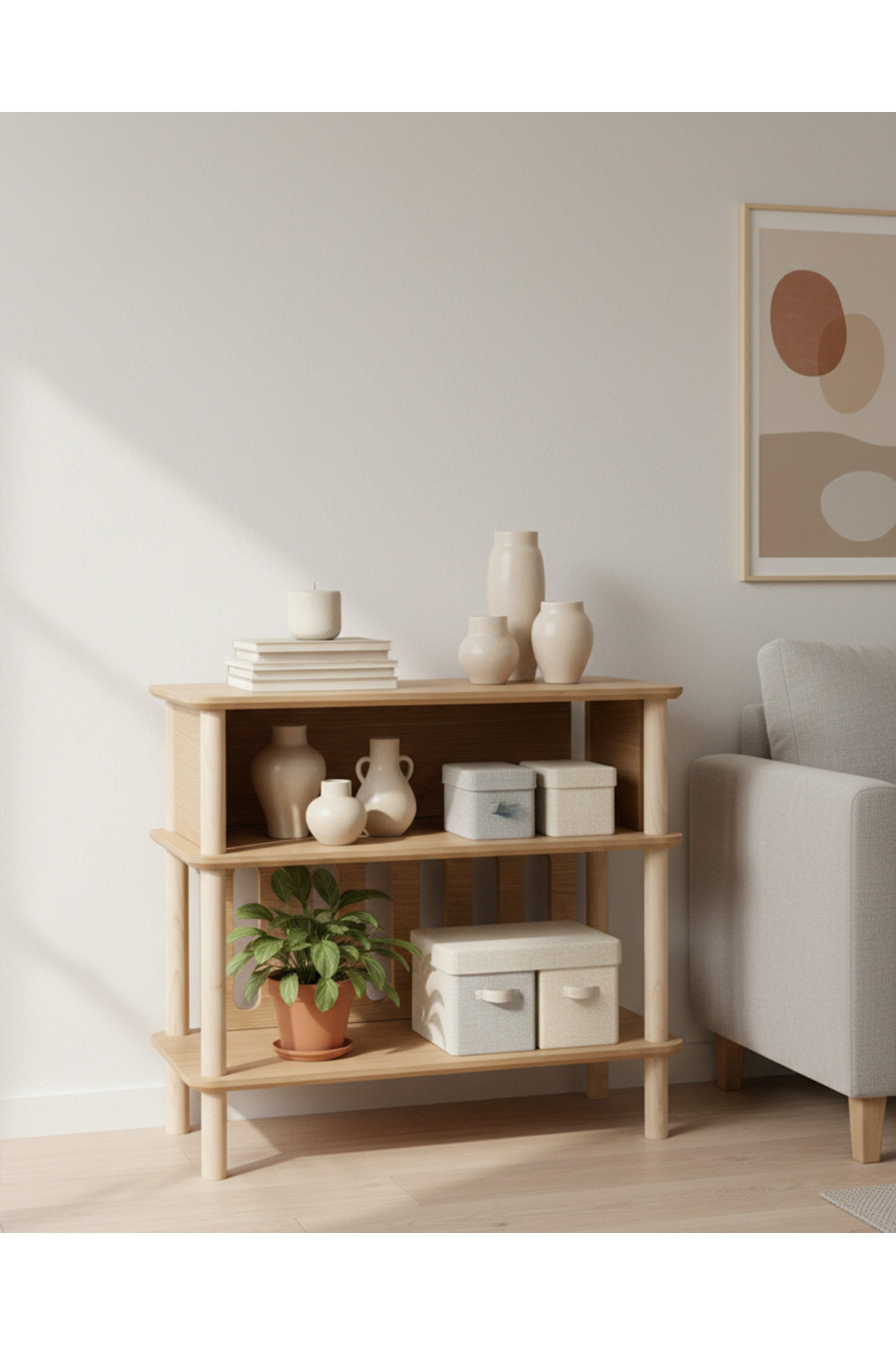 Bella Multipurpose Cabinet: Functional And Stylish Storage Solution H:69x58x38 Cm