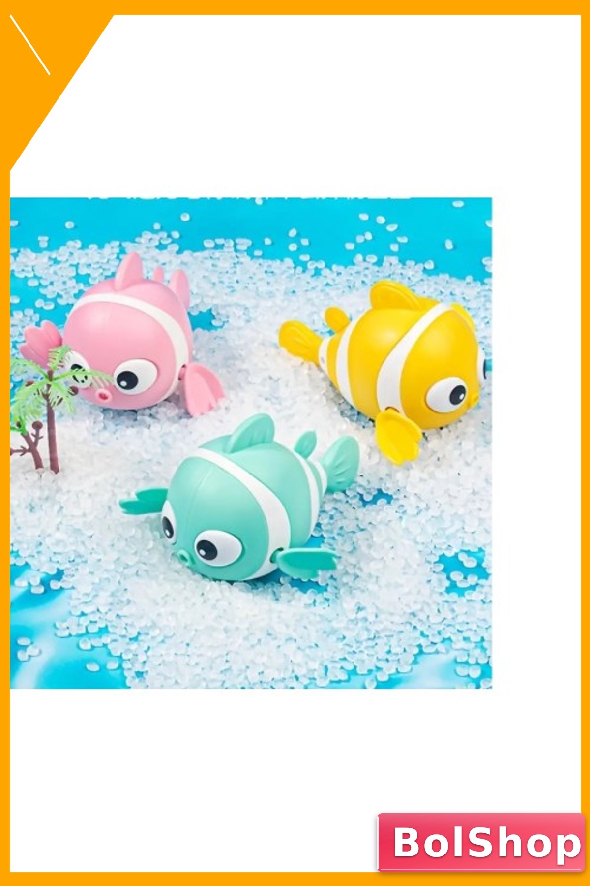 BolShop Kurmalı Mekanizmalı Bebek Banyo Oyuncağı Yüzen Balık Tasarımı fotoğrafı 3 (önizleme)