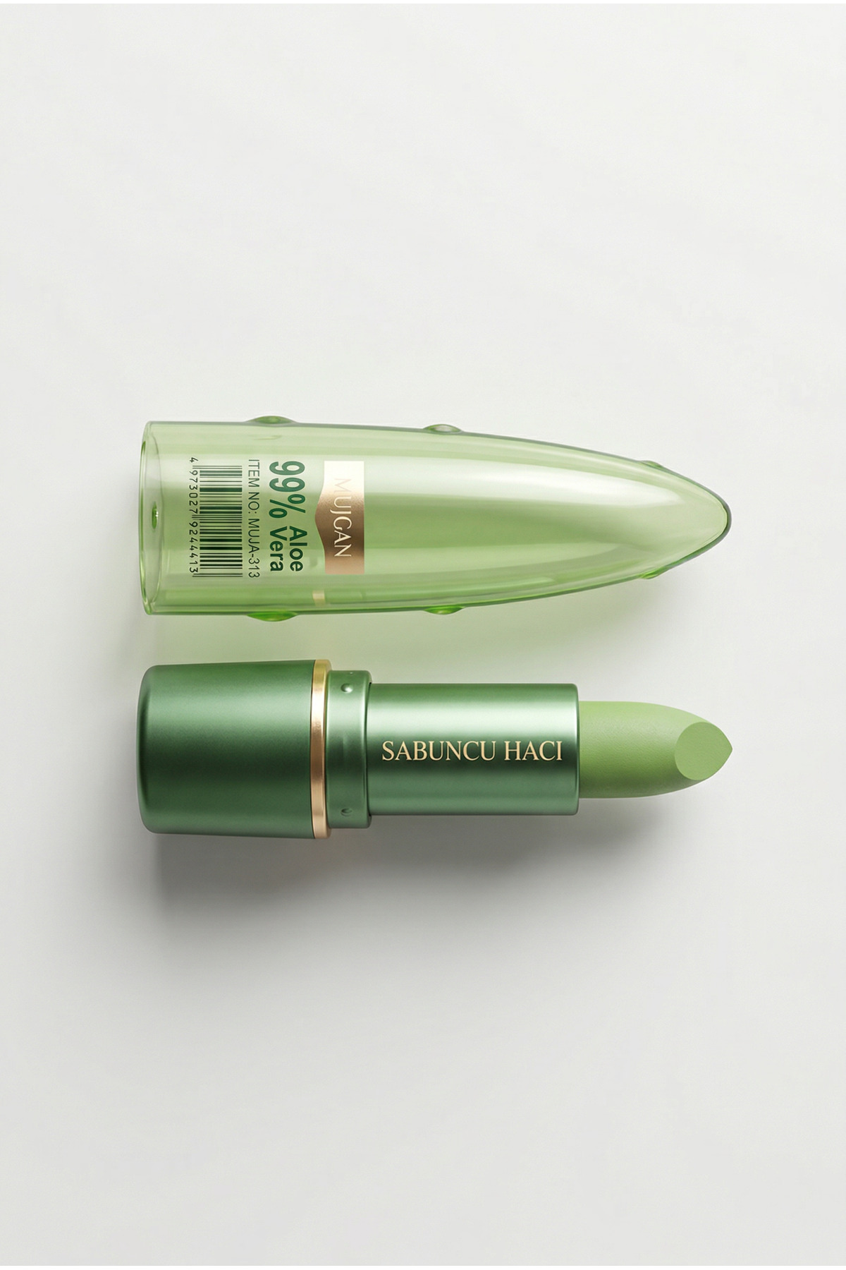 Aloe Vera Jel Sihirli Ruj – Dudak Nemlendirici ve Doğal Renk Veren Lipstick — سبز TRSHMMSHZRK000073 — تصویر 7 از 8
