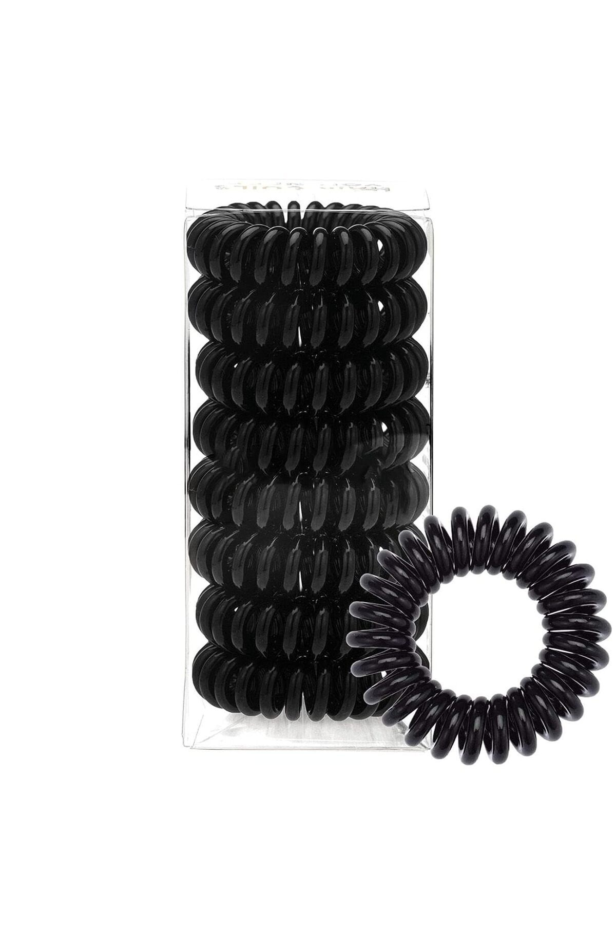 X SPRING Xspring Telefon Kablosu Elastik Saç Bağları, 8 ADET At Kuyruğu Tutucu Saç Bobinleri Kırışıklık Yok, — B0DXBSQH3H