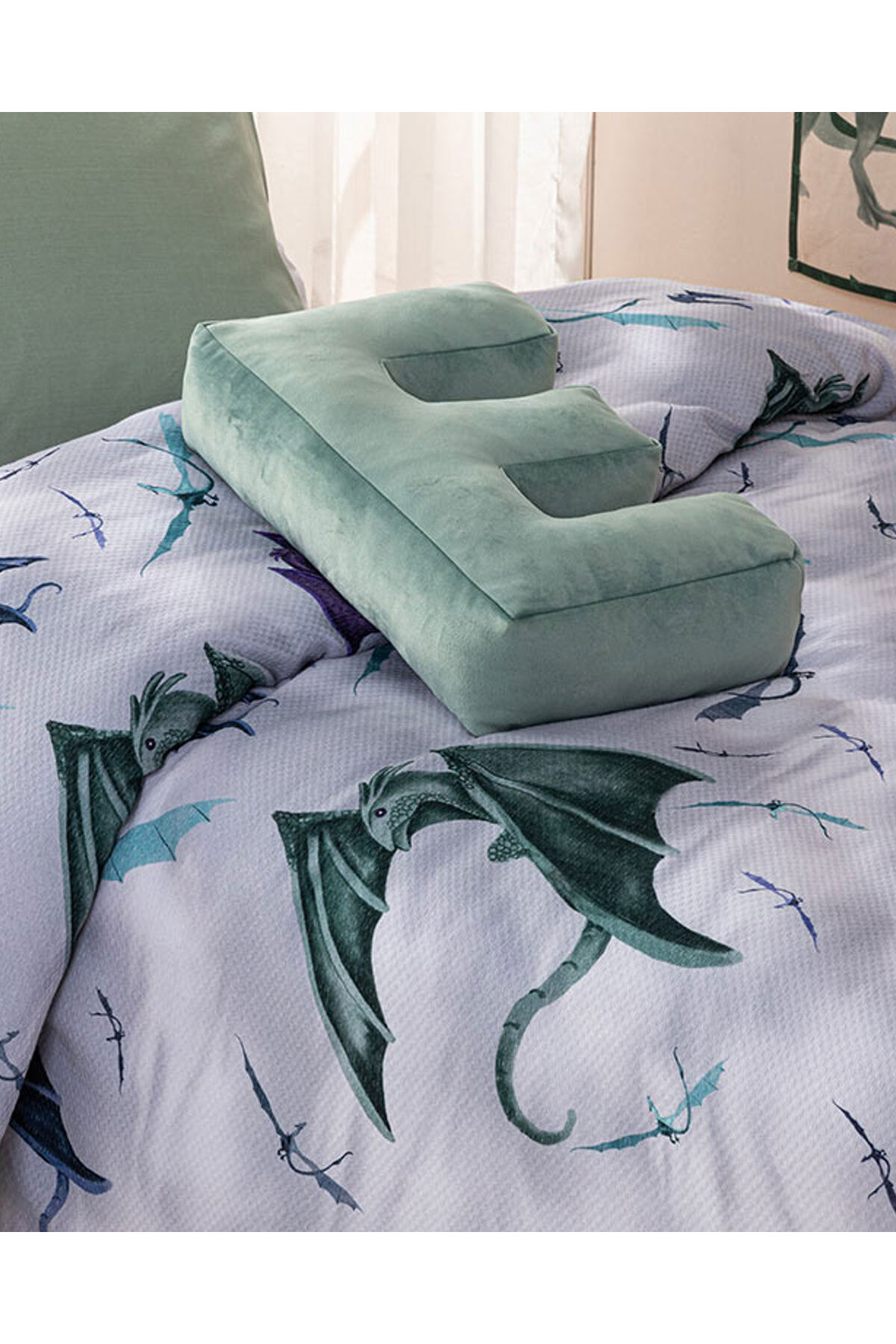 English Home Ejderha Pamuk Çocuk Pike Gri fotoğrafı 2 (önizleme)