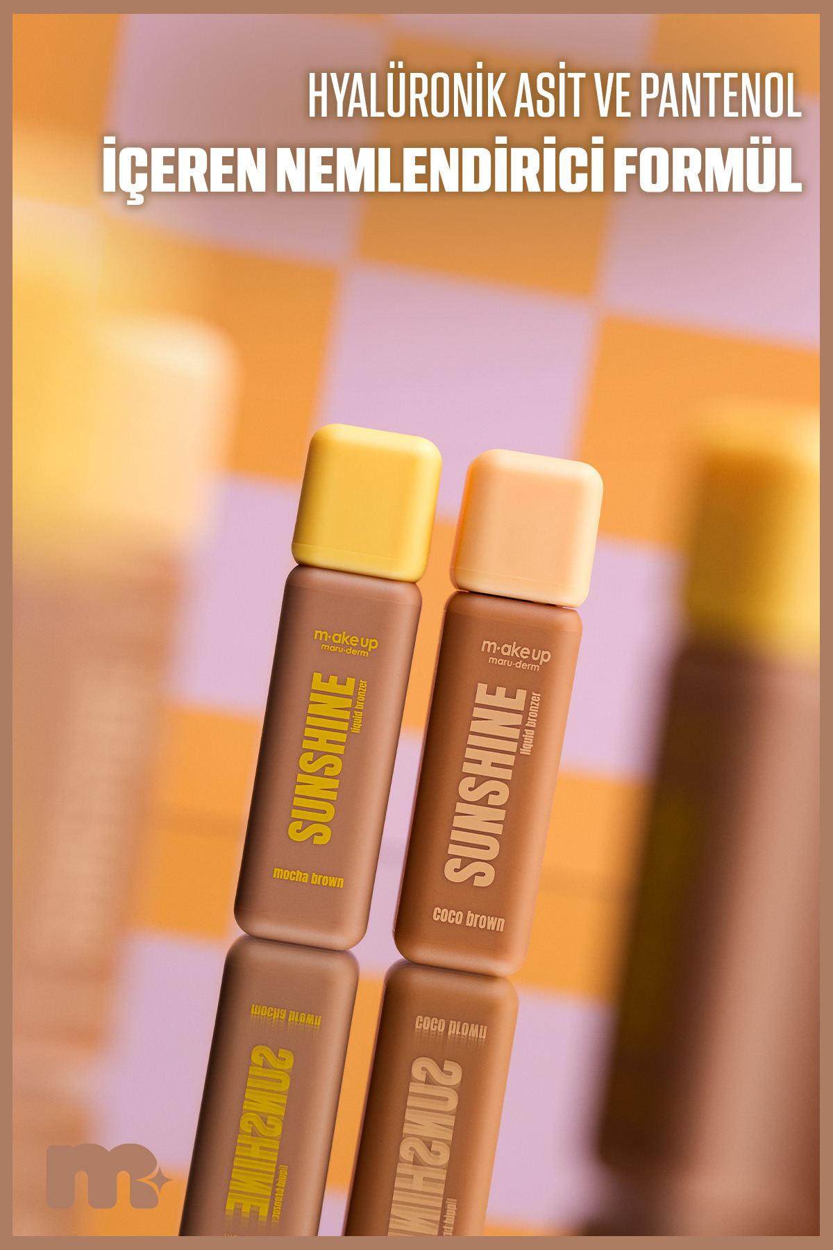 make up maruderm Yoğun Pigmentli Likit Bronzer – Liquid Bronzer Mocha Brown — قهوه‌ای BRONZER — تصویر 4 از 6