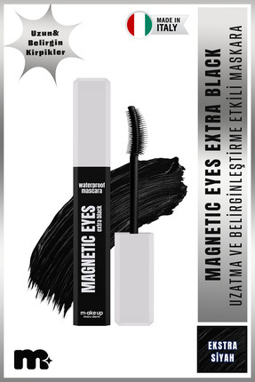 Maru.Derm make up maruderm Ultra Siyah Uzun Süre Kalıcı Suya Dayanıklı Maskar...