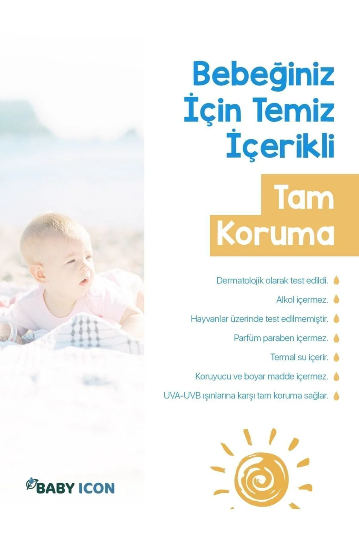 Baby İcon %100 Doğal Organik Vegan Hassas Cilt ve Göğüs Ucu Kremi 30 ML Termal Su Katkılı fotoğrafı 4 (önizleme)