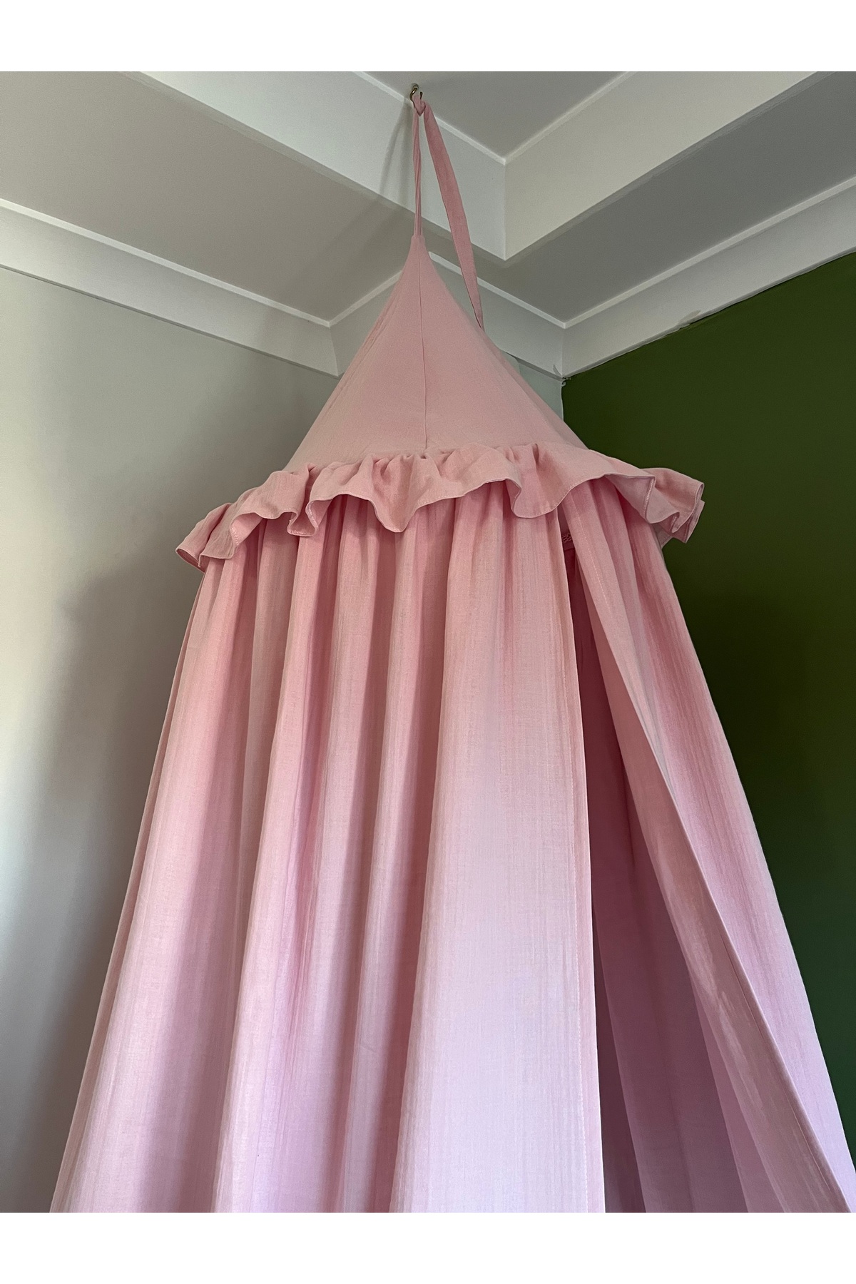 Hubb Müslin pamuk Cibinlik/ beşik cibinliği/ oyun çadırı/ okuma köşesi/ canopy fotoğrafı 6 (önizleme)