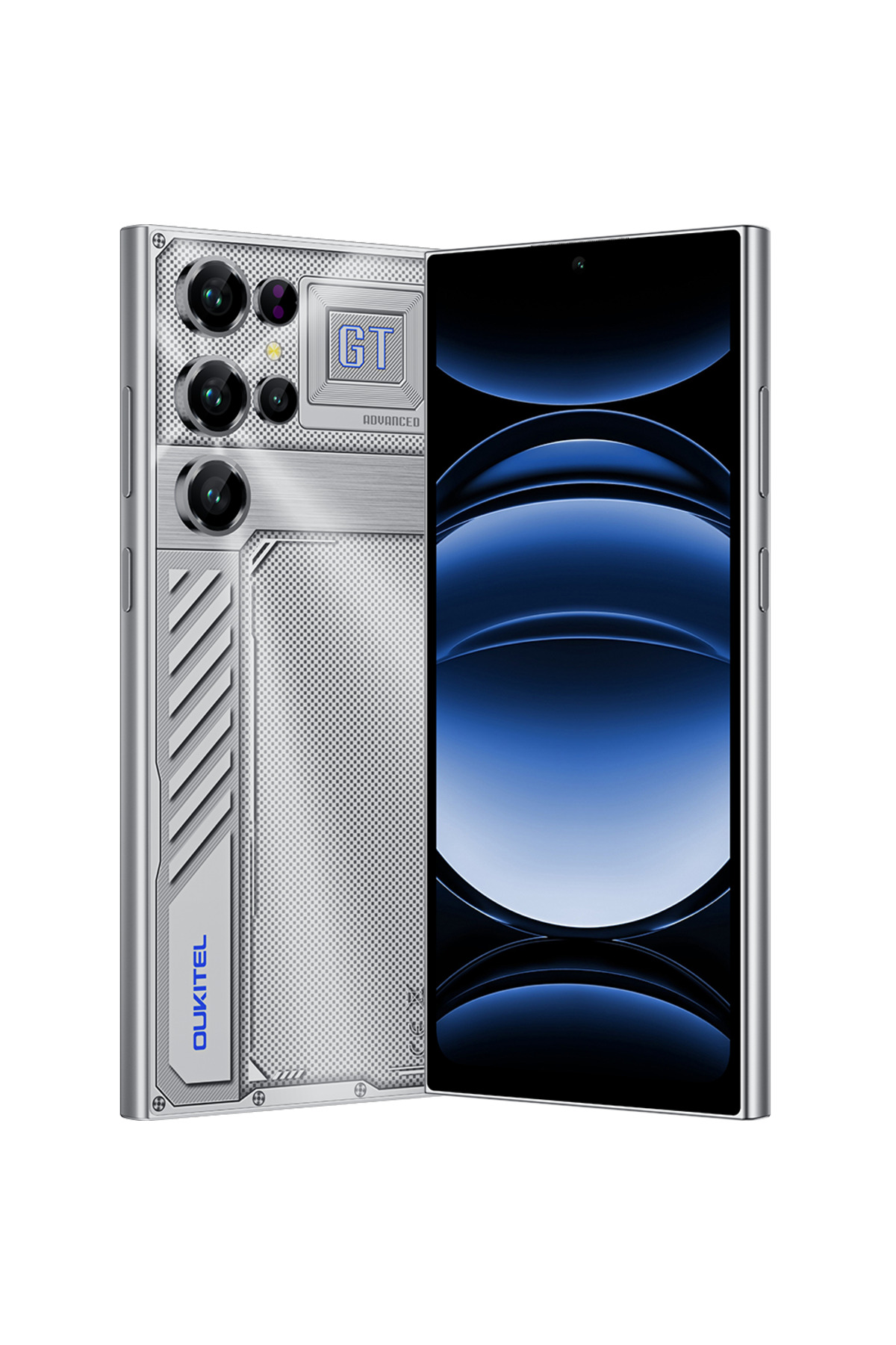 oukitel C61 GT Argintiu, 4G, Dual SIM, IPS 6.88" 90Hz, 16GB RAM, 128GB, Amprentă, 5150mAh, Android 15