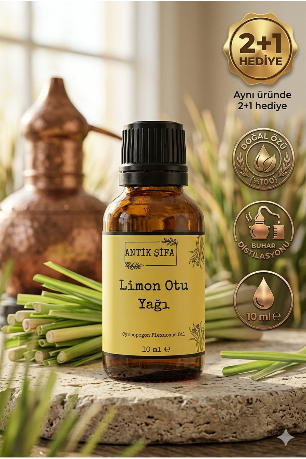 %100 Saf Limon Otu Uçucu Yağı - (10 ML) — limonotuyag10ml — تصویر 3 از 9