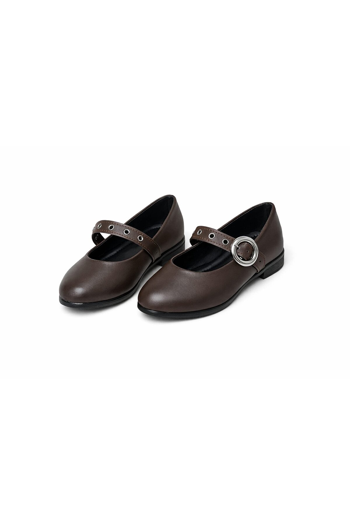 Stylish Design Buckle Elasticated Classic Flat Shoes