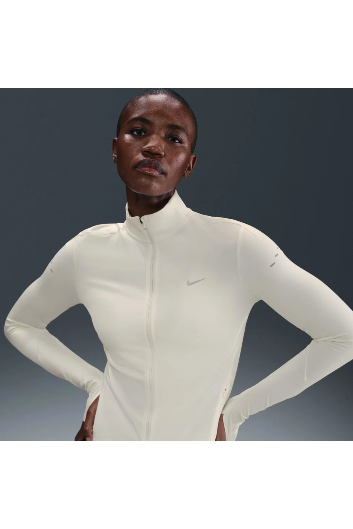 Nike Swift Dri-FIT FZ Midlayer Kadın Bej Sweatshirt - Fiyatı