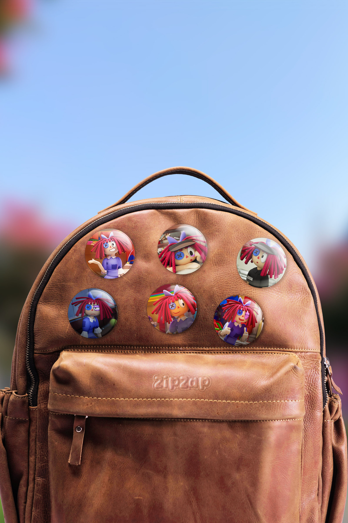 ZipZap Ragatha- Tadc the Amazing Digital Circus Bag Ornament Badge