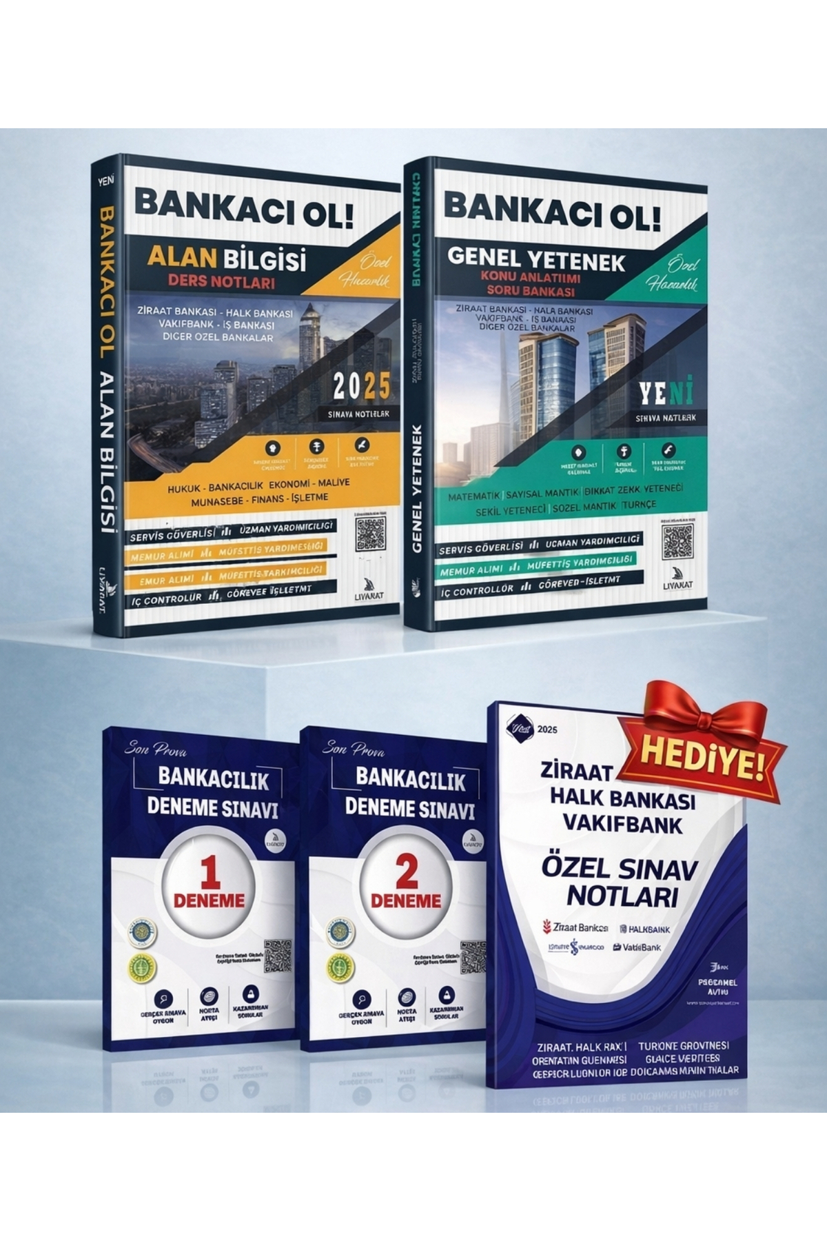 Liyakat Yayınları BANKACI OL EFSANE SINAV SETİ - ALAN BİLGİSİ +