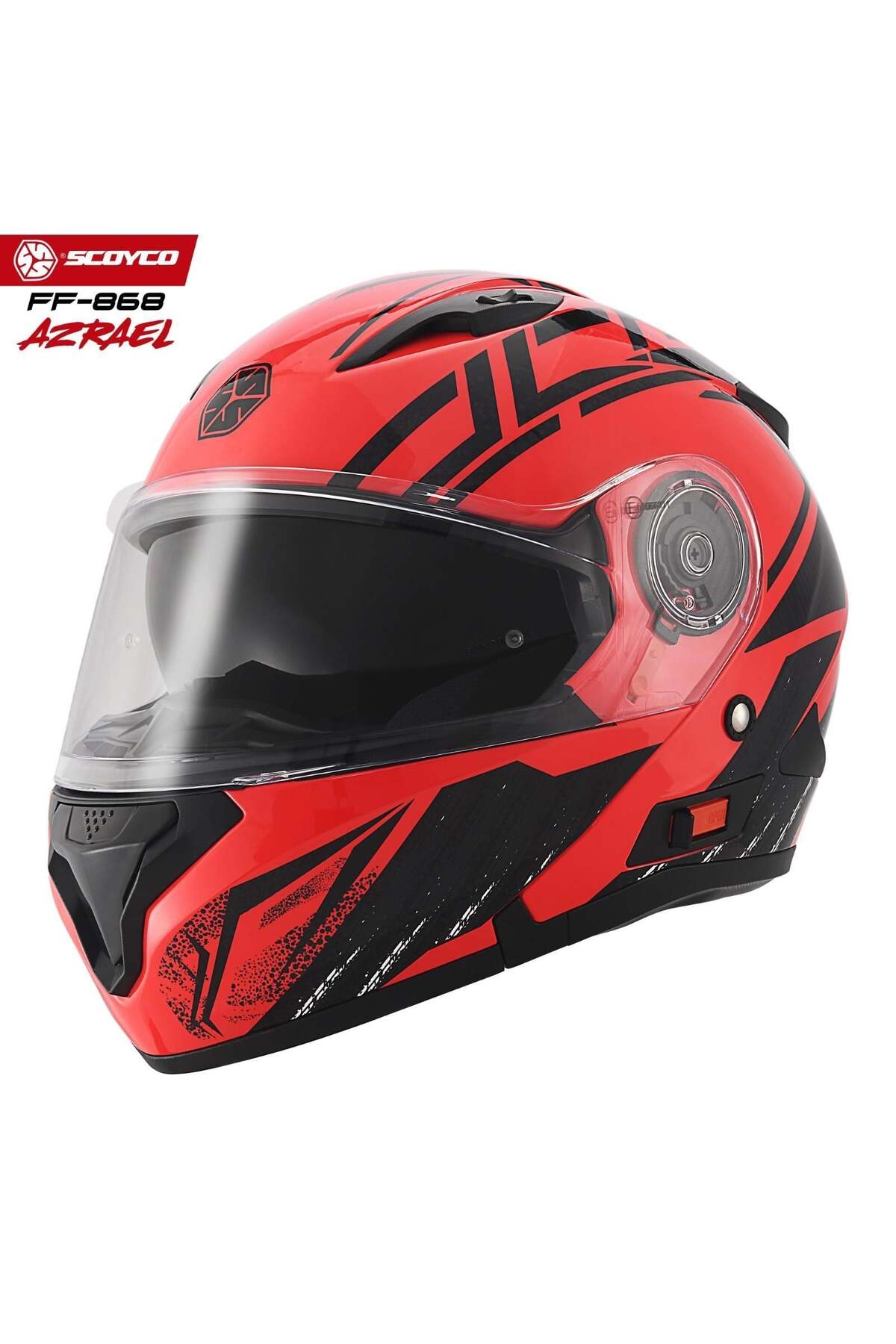 セキロー Scoyco Motosiklet Kaskı 868 Azrael Çene Açılır Kask - Fiyatı