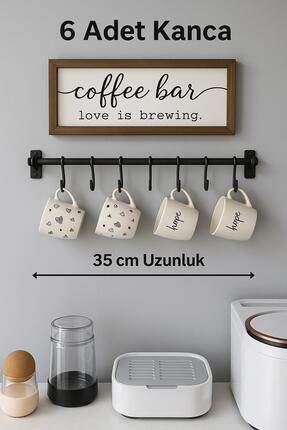 enthome 6 Kancalı Dekoratif Plastik Retro Mutfak Havlu Askısı, Fincan , Kupa ...