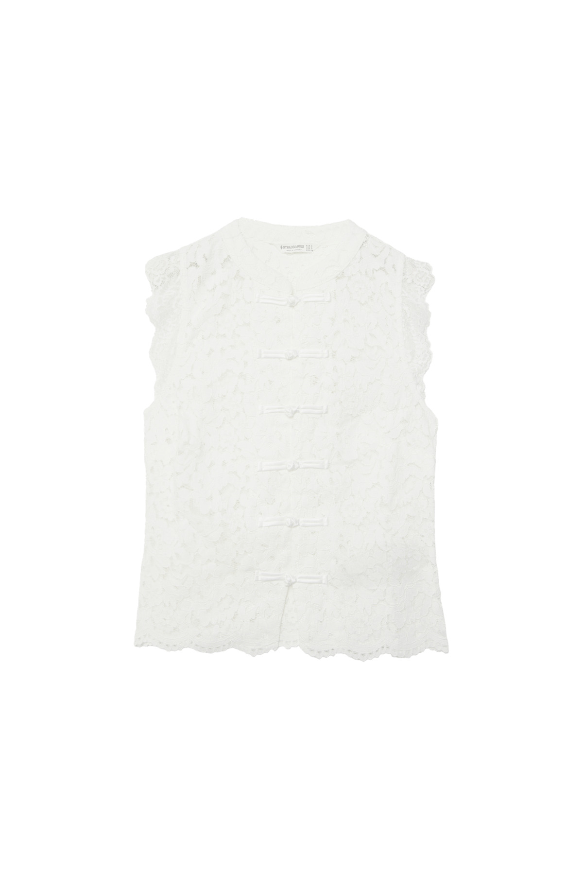 Stradivarius  Quipao dantel bluz - Görsel 6